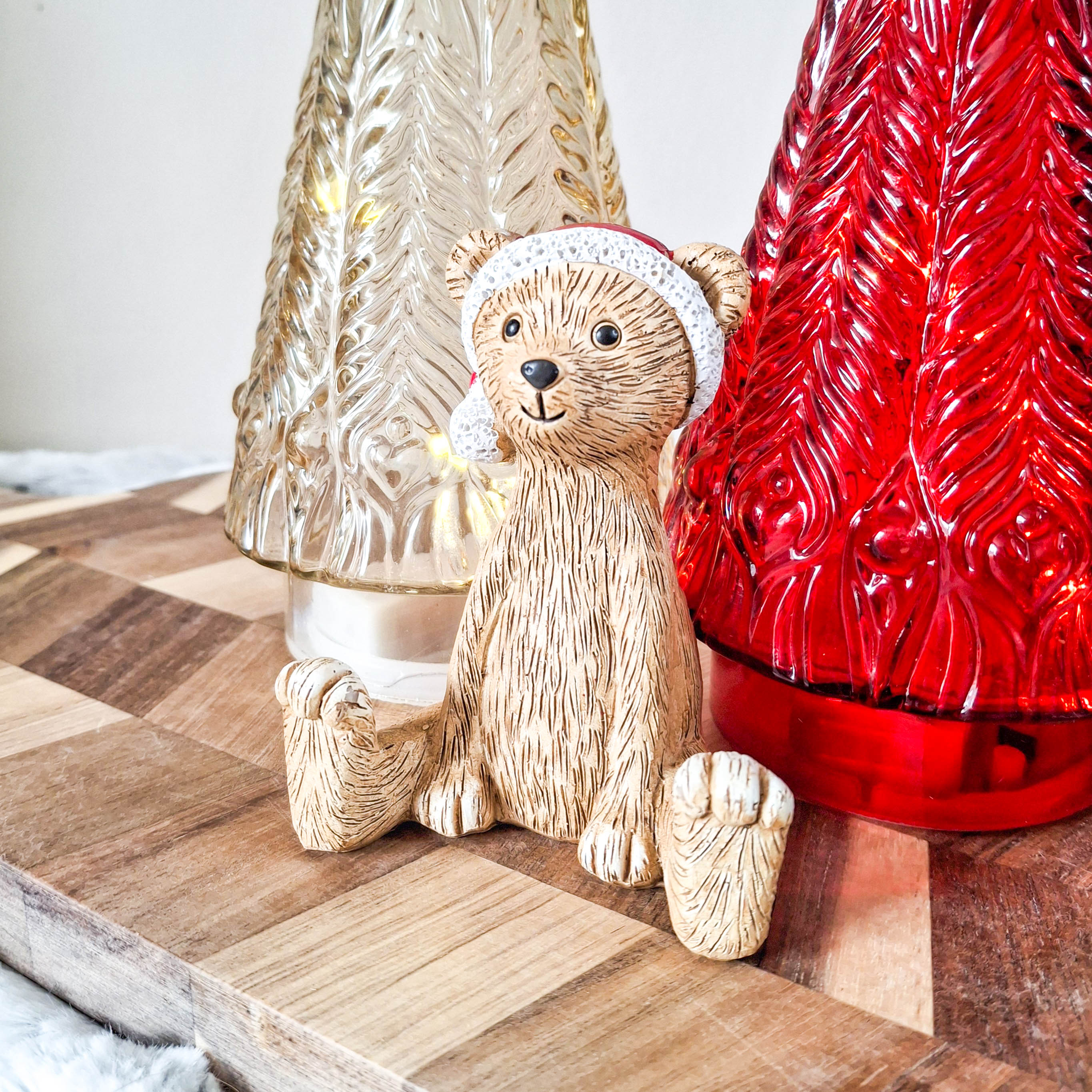 Mini Santa Bear Ornament