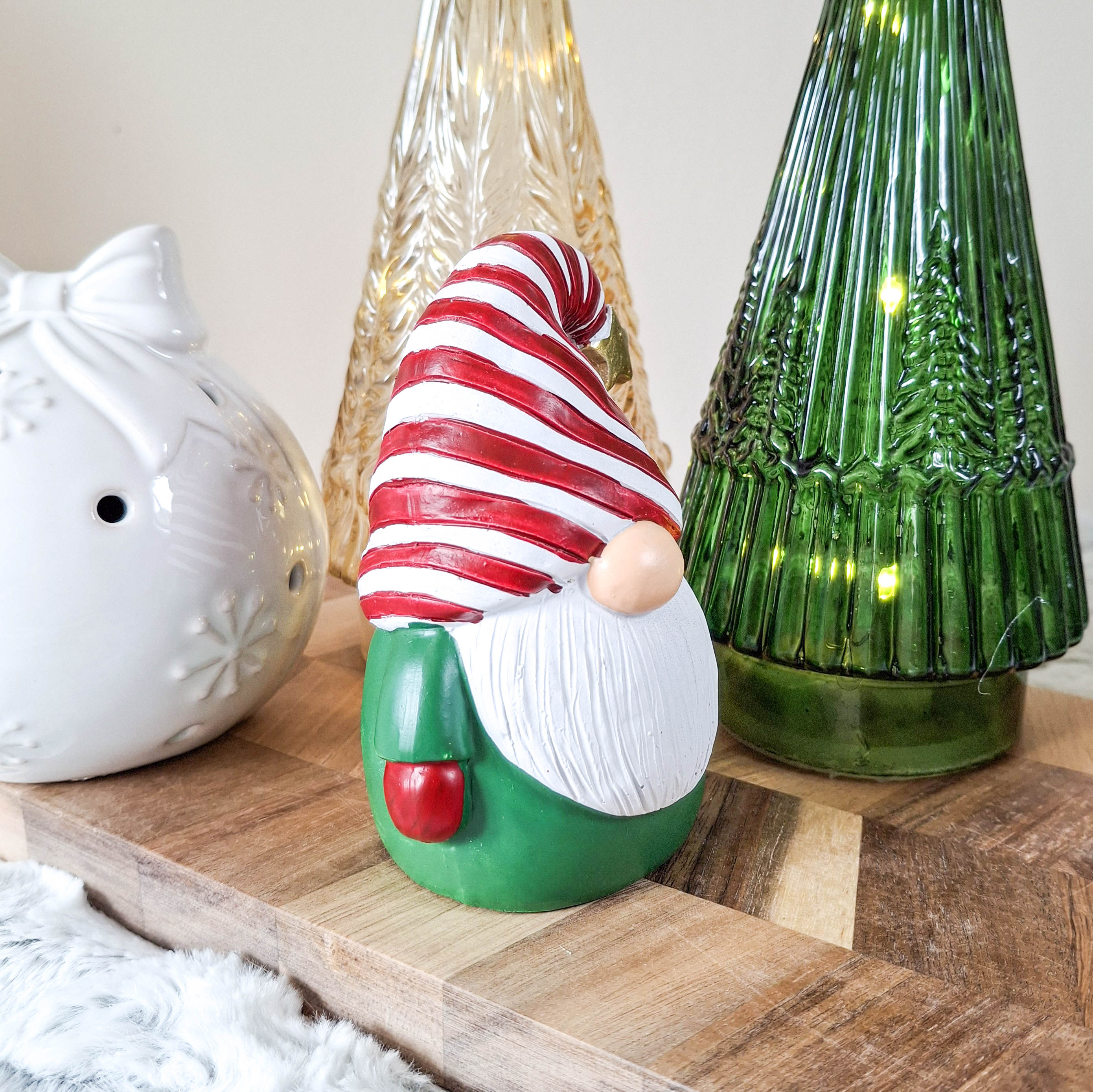 Stripey Hat Christmas Gonk Decoration
