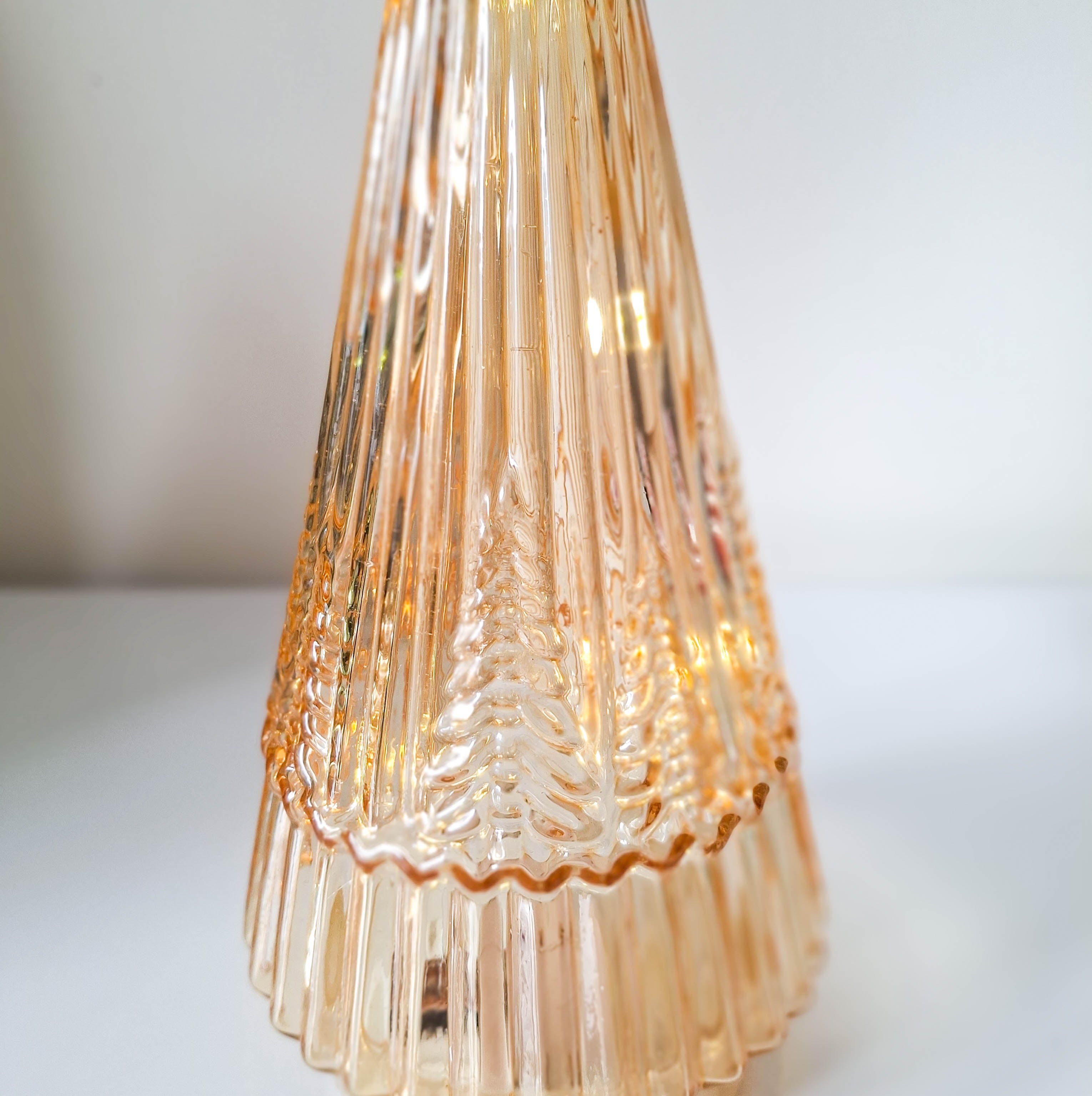 Glass LED Christmas Tree Indoor Ornament
