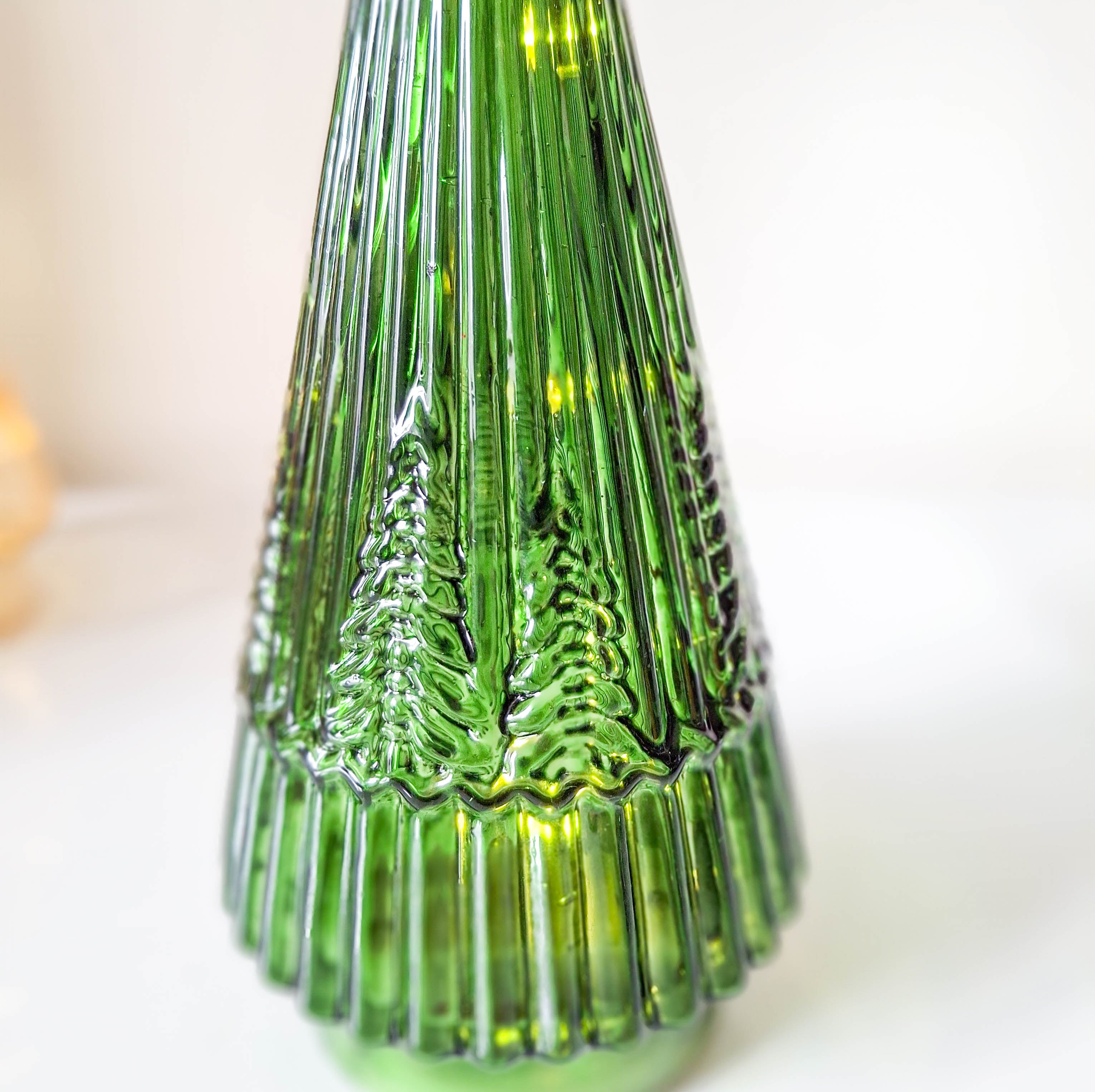 Glass LED Christmas Tree Indoor Ornament