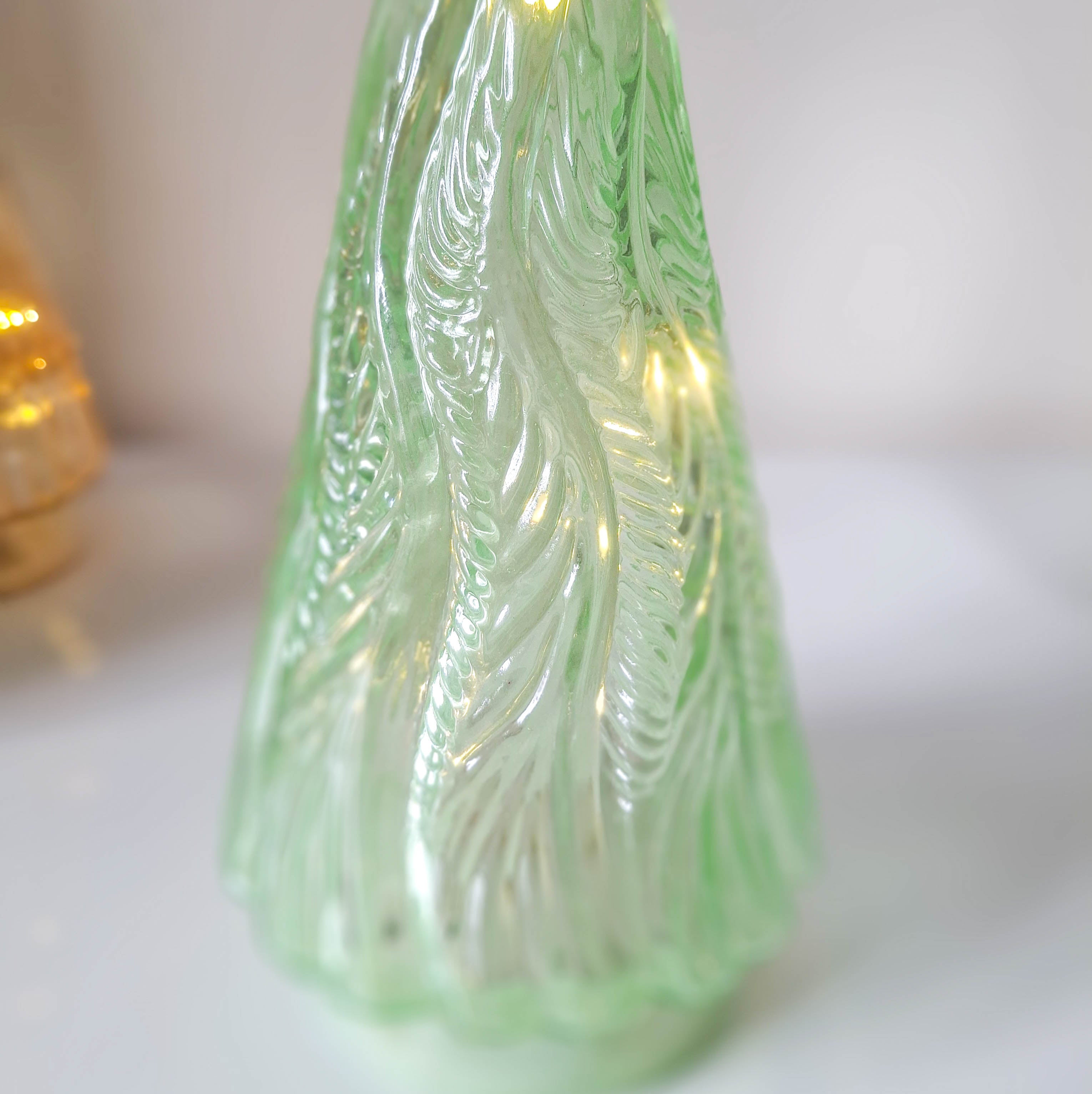 Glass LED Christmas Tree Indoor Ornament
