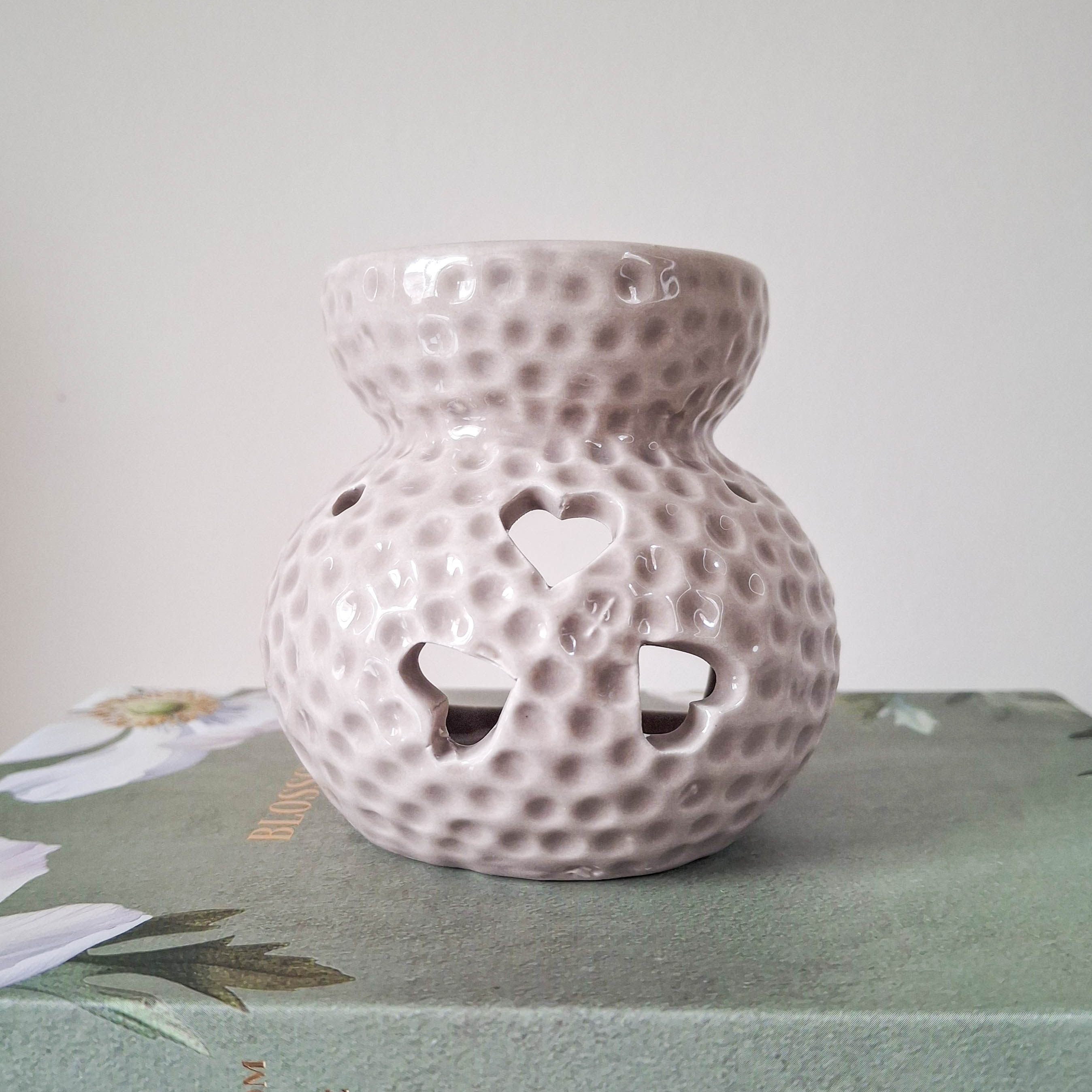 Small Mocha Heart Oil Burner