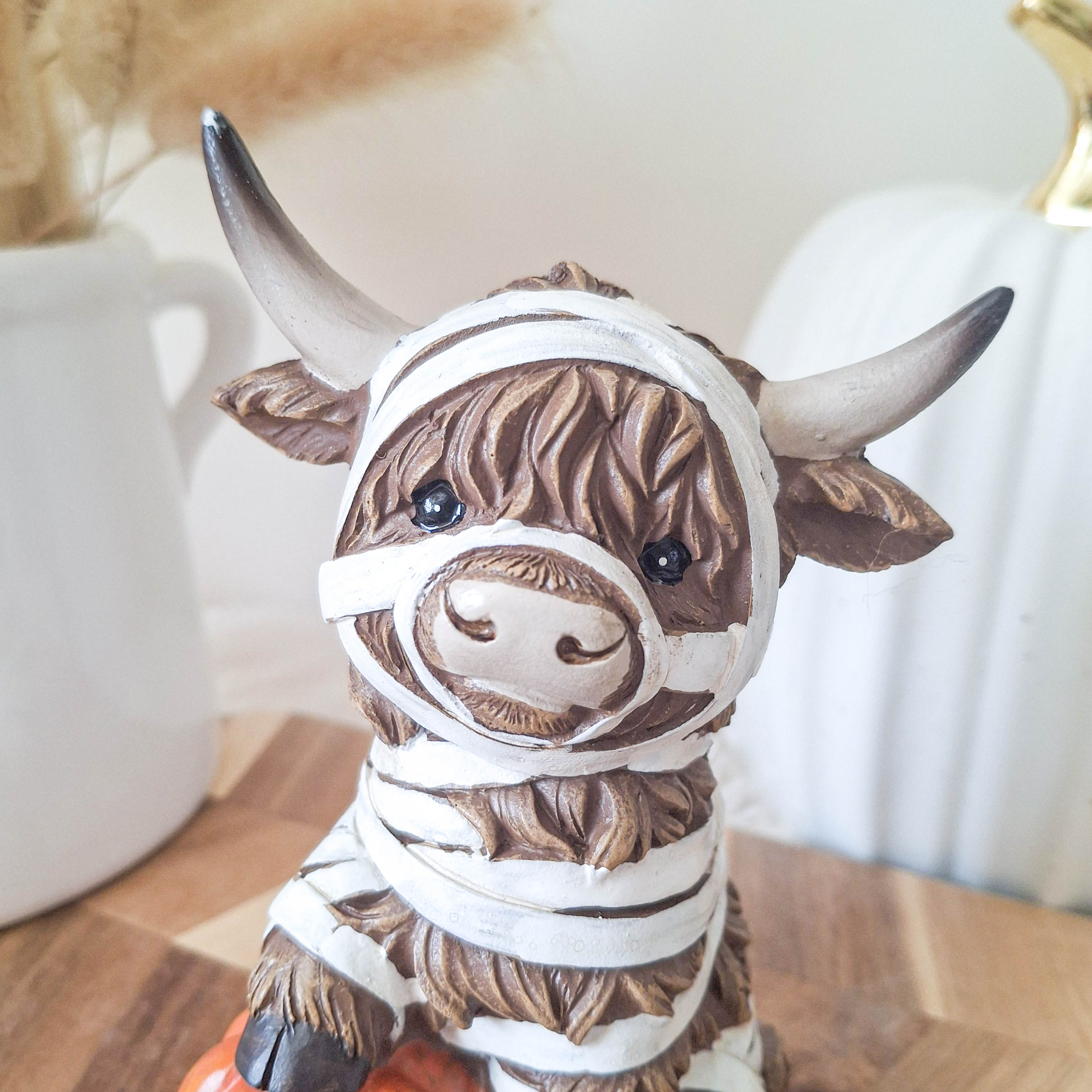 Halloween Fancy Dress Highland Cow Ornament