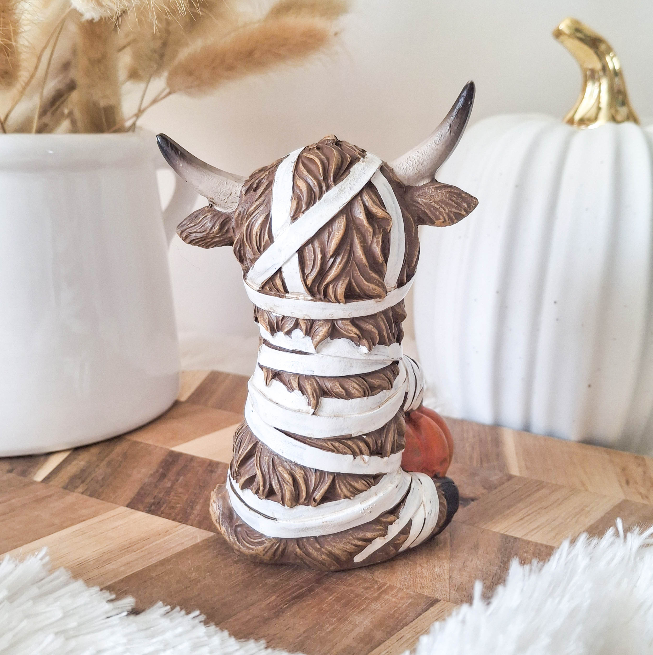 Halloween Fancy Dress Highland Cow Ornament