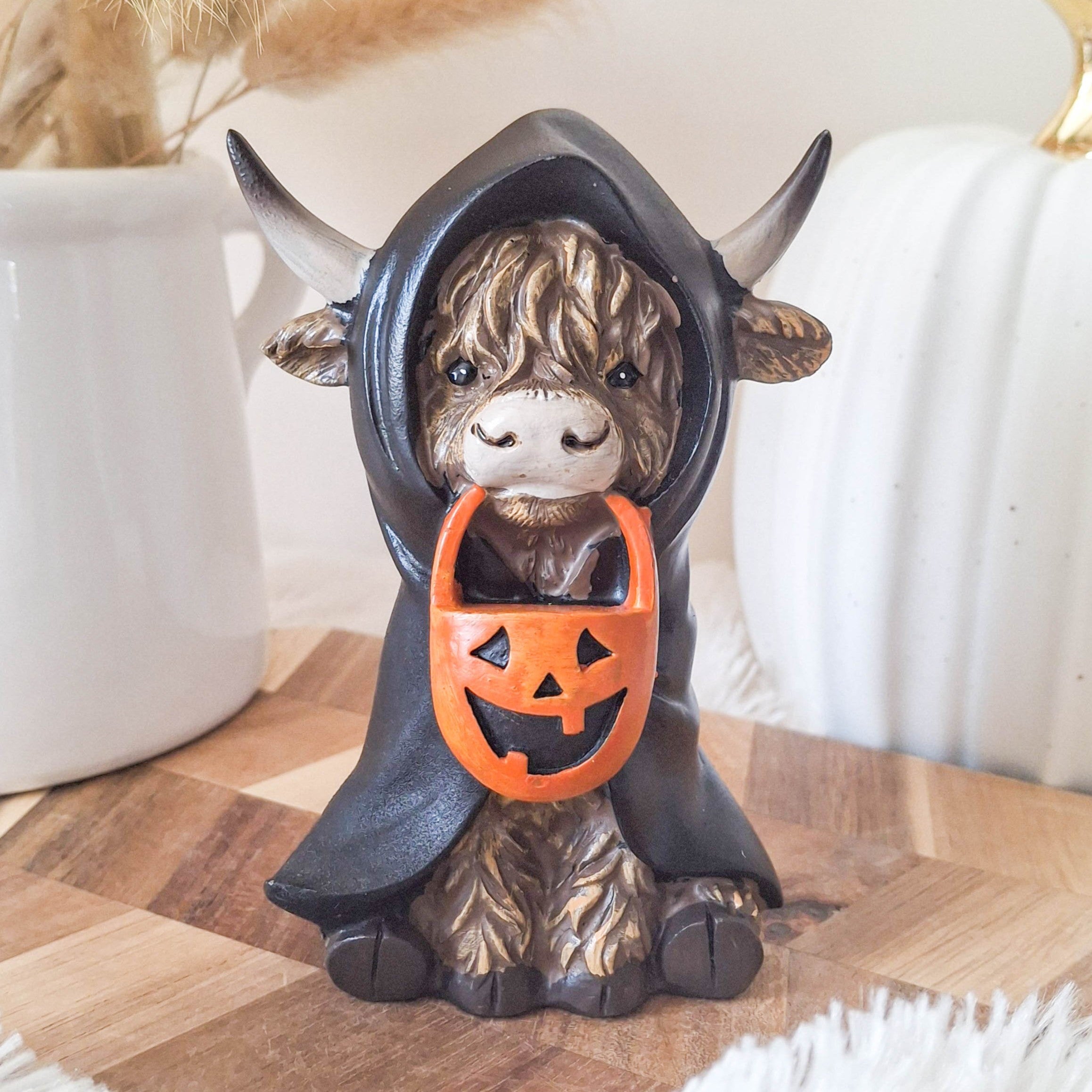 Halloween Fancy Dress Highland Cow Ornament
