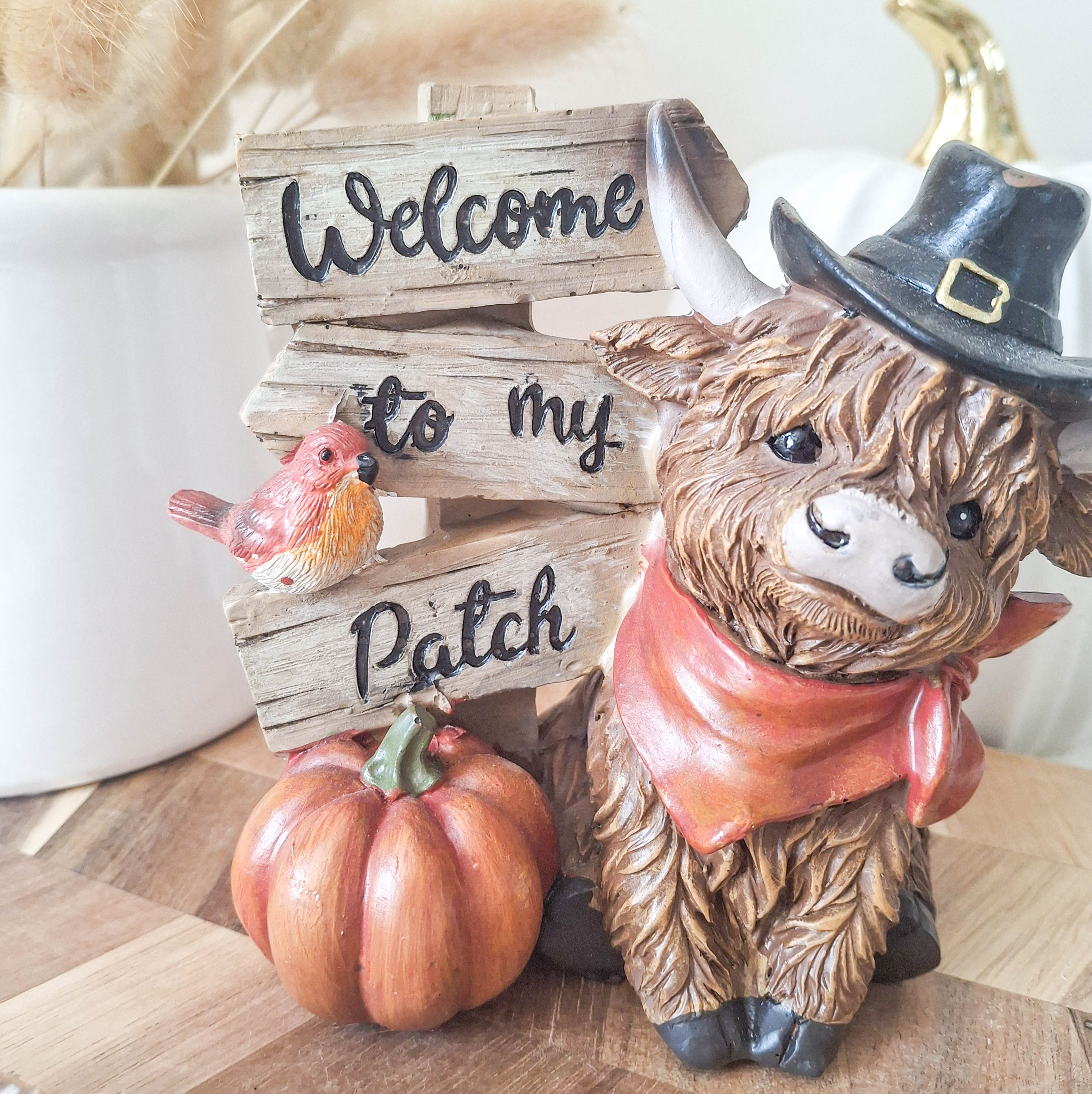 Welcome To My Patch Highland Cow Ornament
