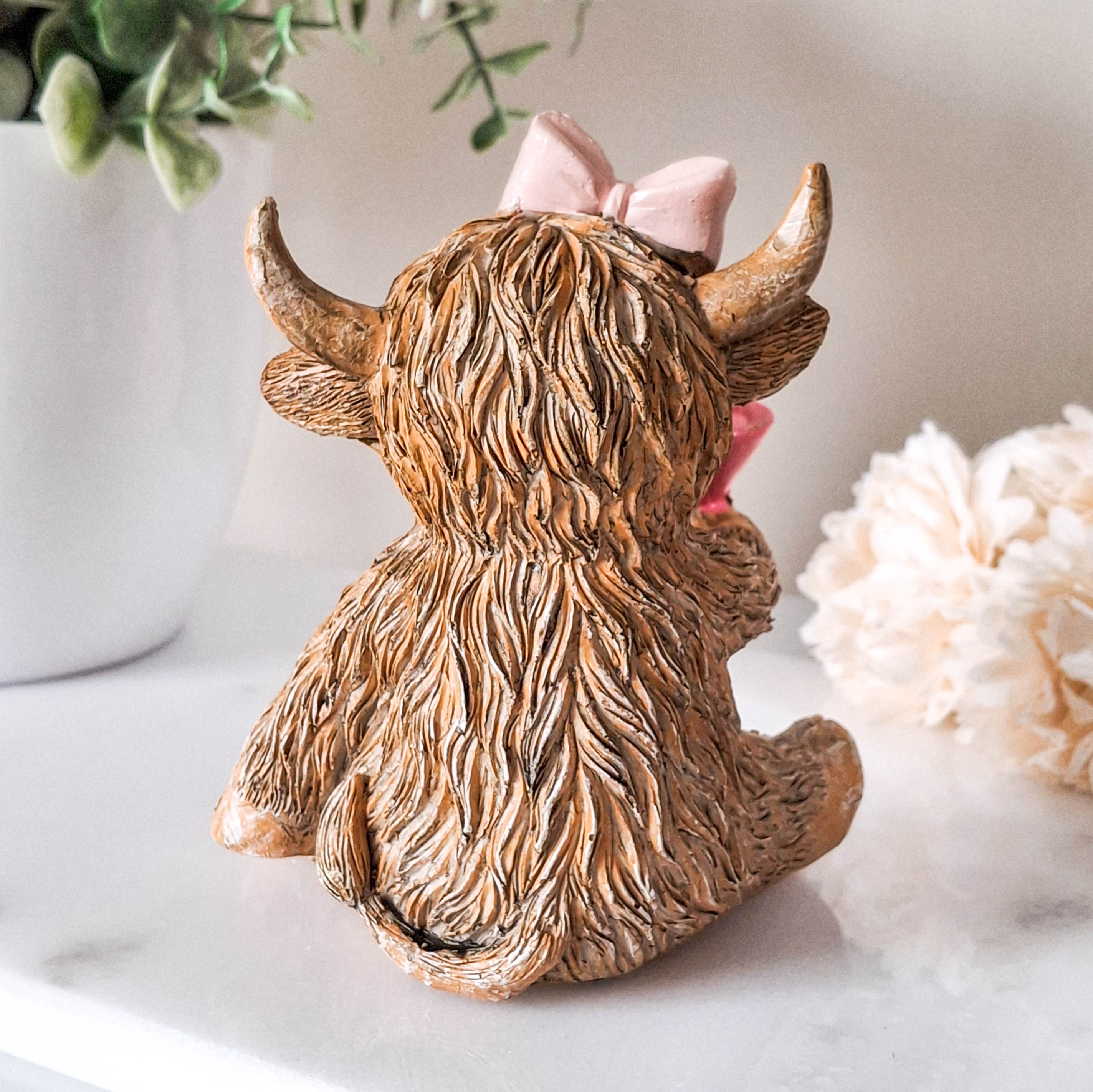 Happy Hour Happy Highland Cow Figurine