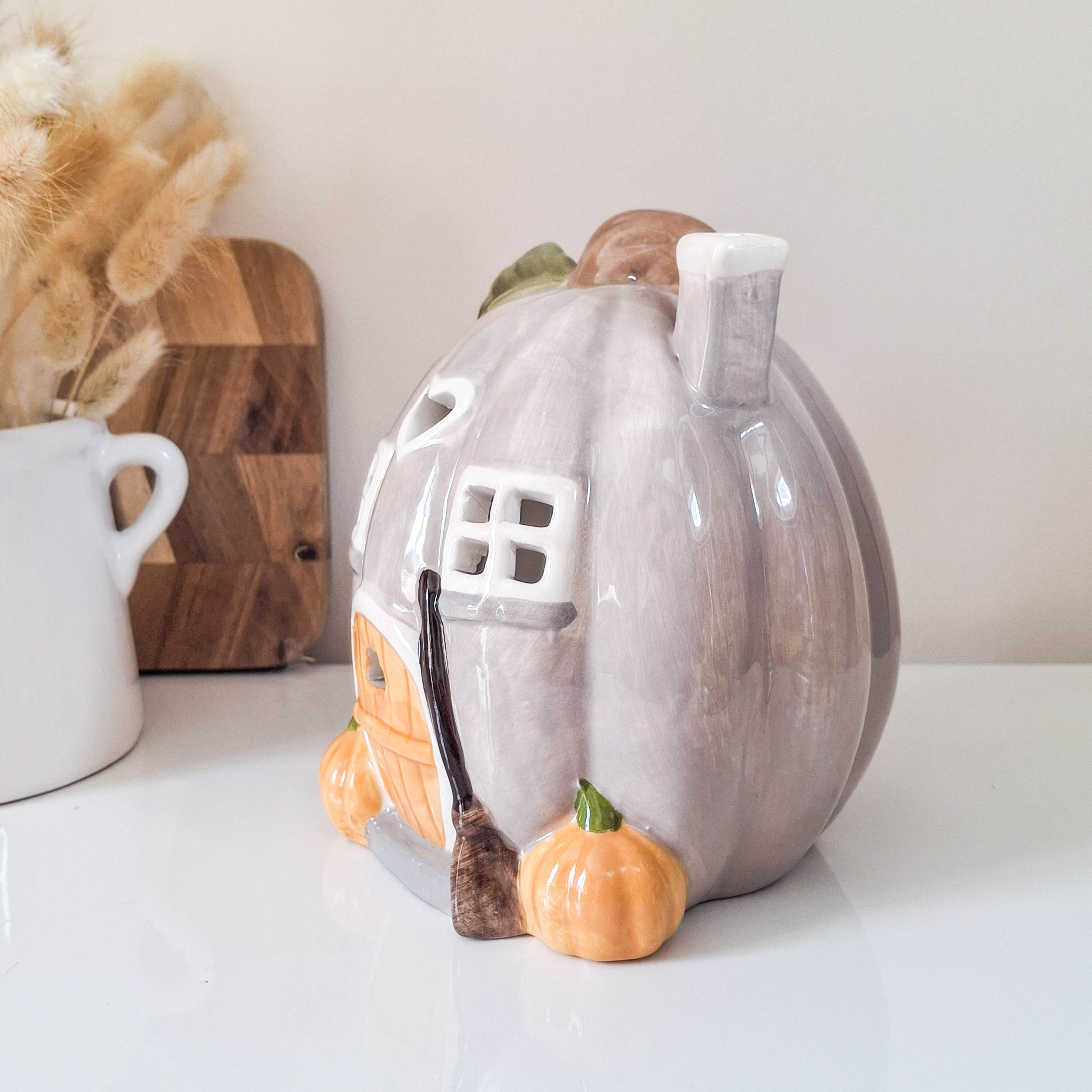 BACK JULY Pumpkin Tealight House