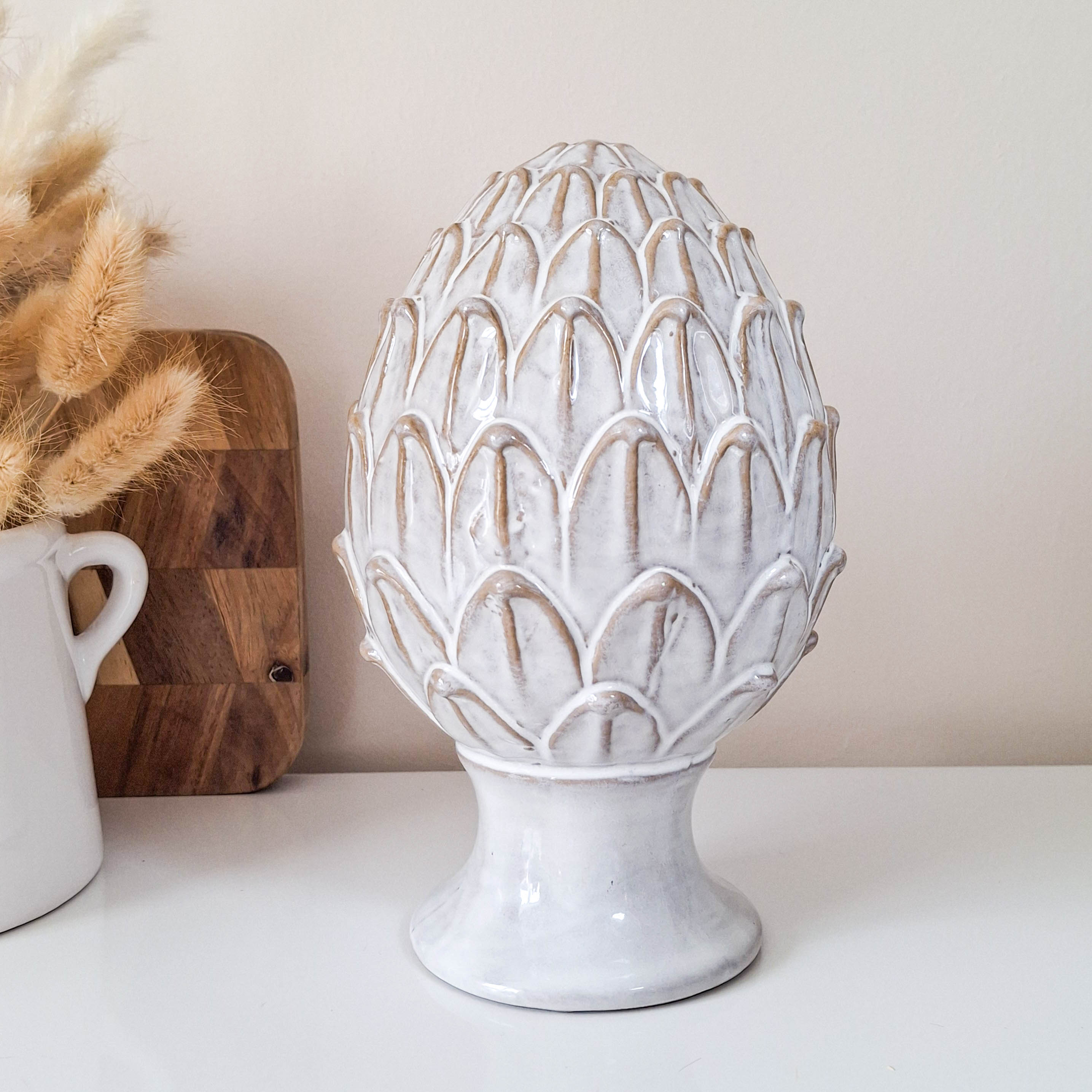 Pinecone Reactive Glaze Ornament