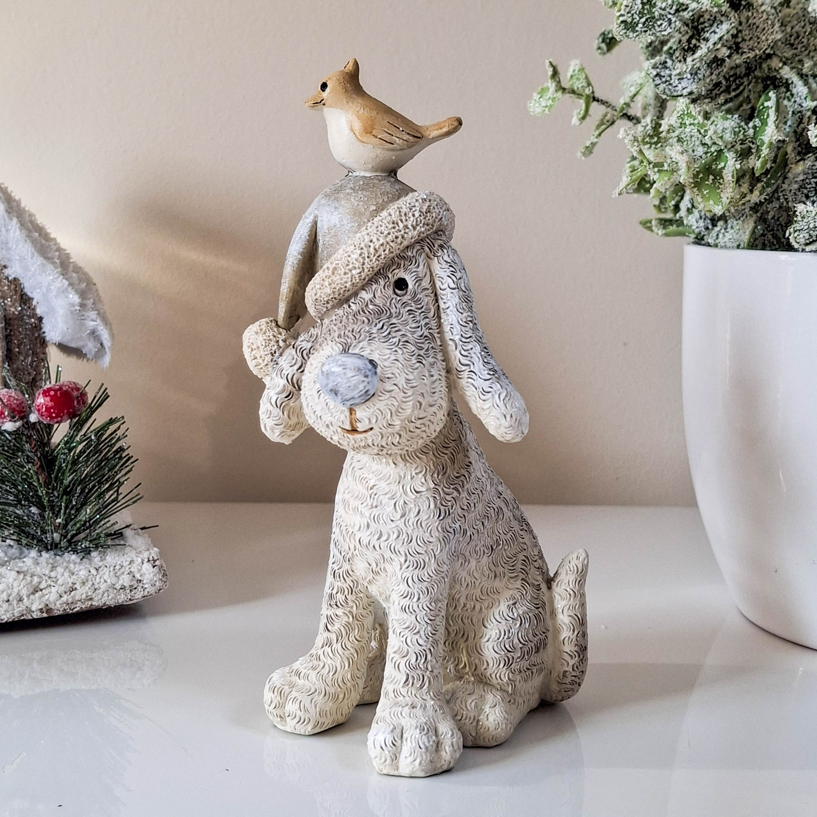 BACK OCT Sitting Festive Dog