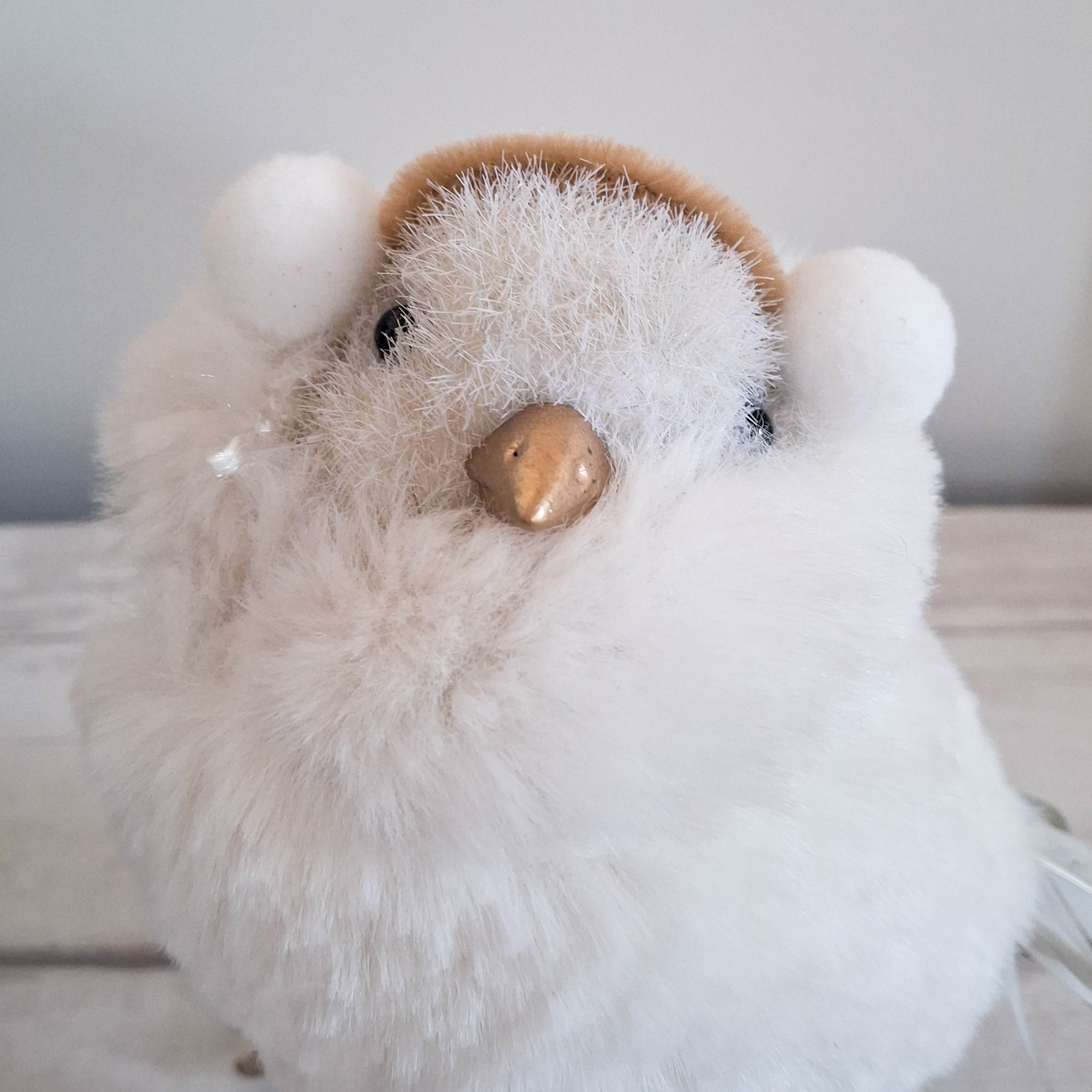 Cream & Gold Standing Bird