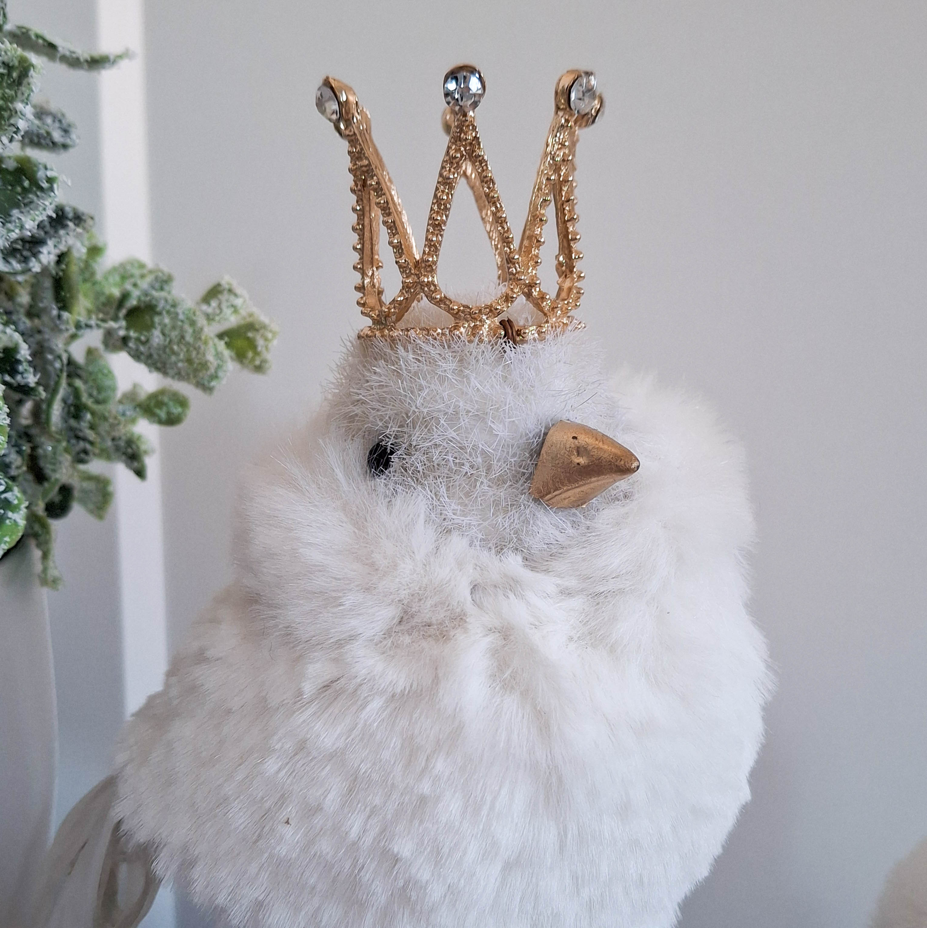 Cream & Gold Standing Bird
