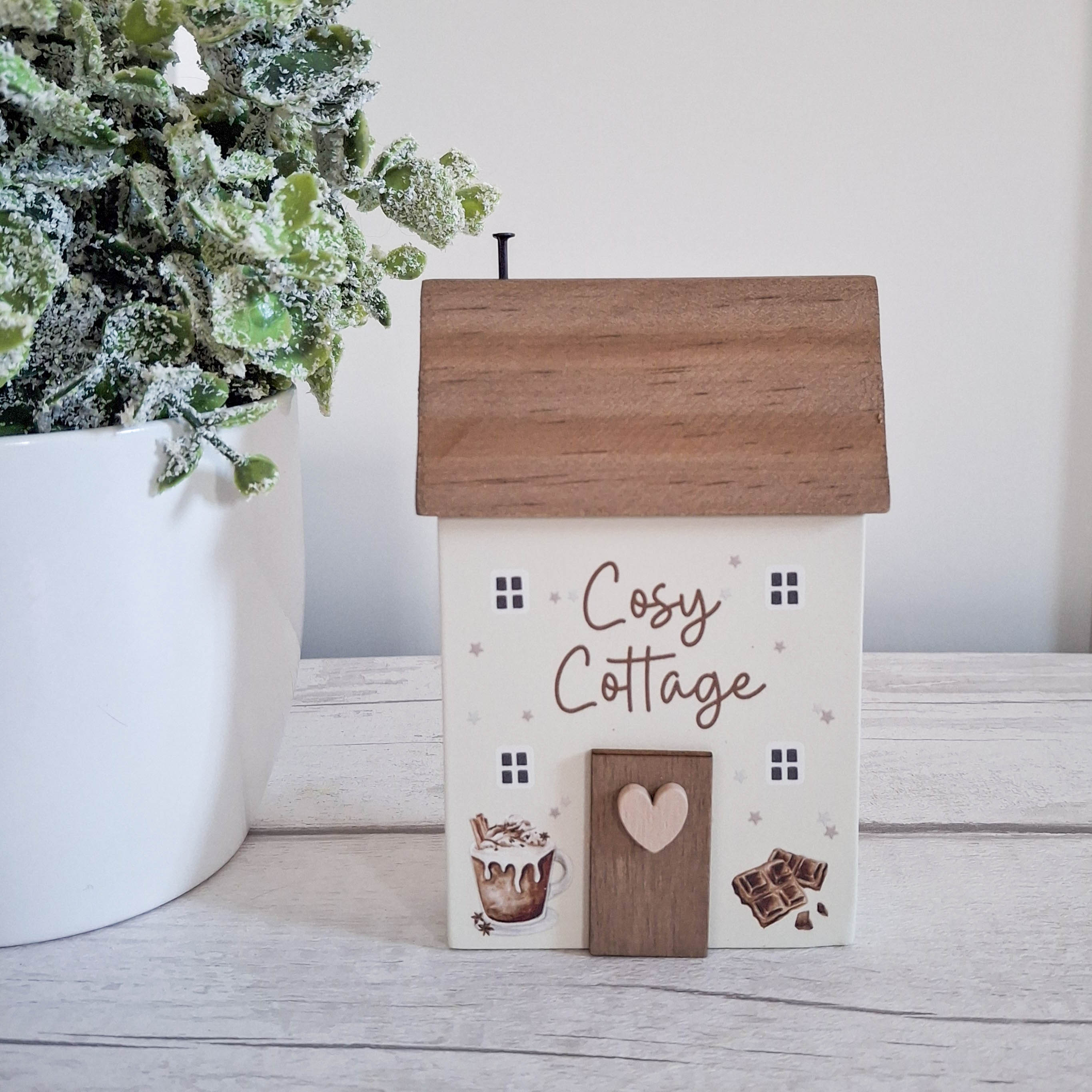 Cosy Time Small Wooden House Block