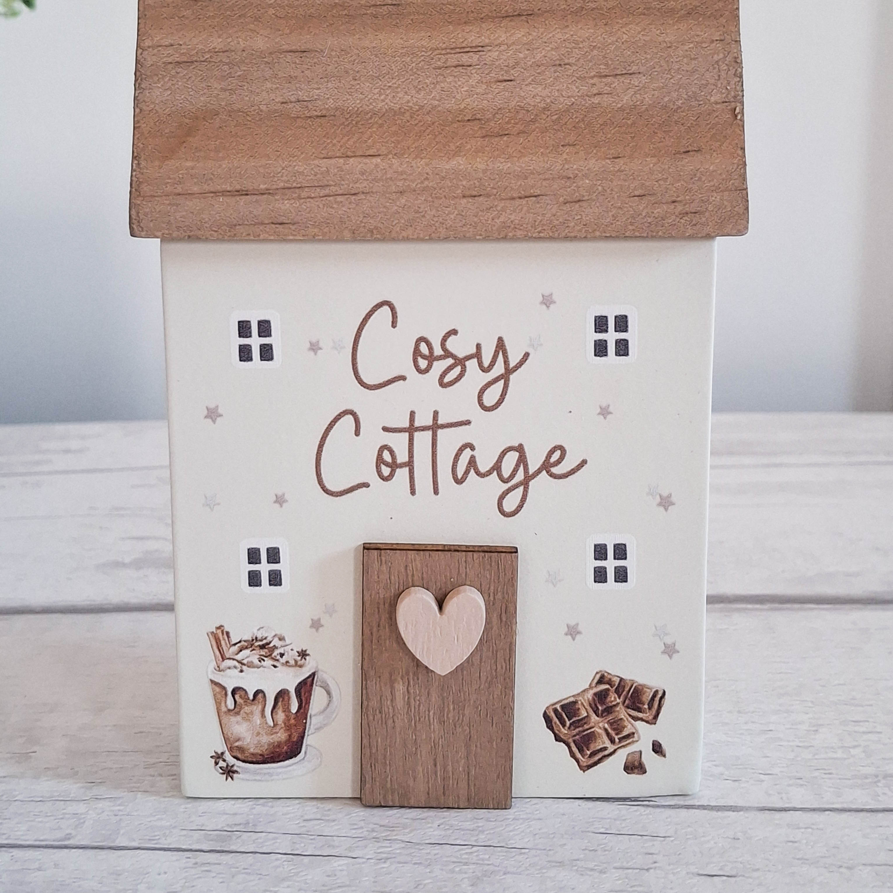 Cosy Time Small Wooden House Block