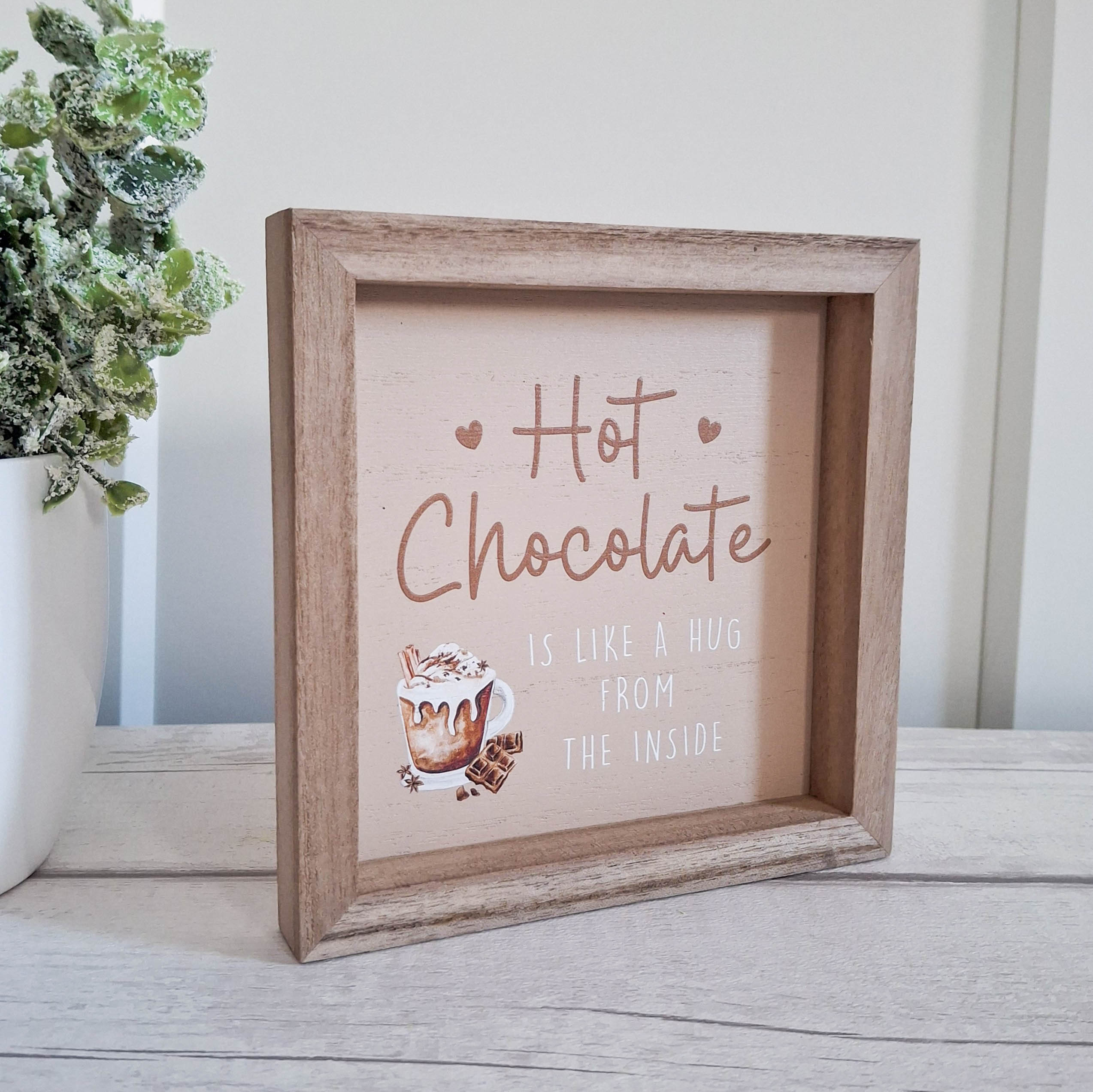 Hot Chocolate Wooden Sign