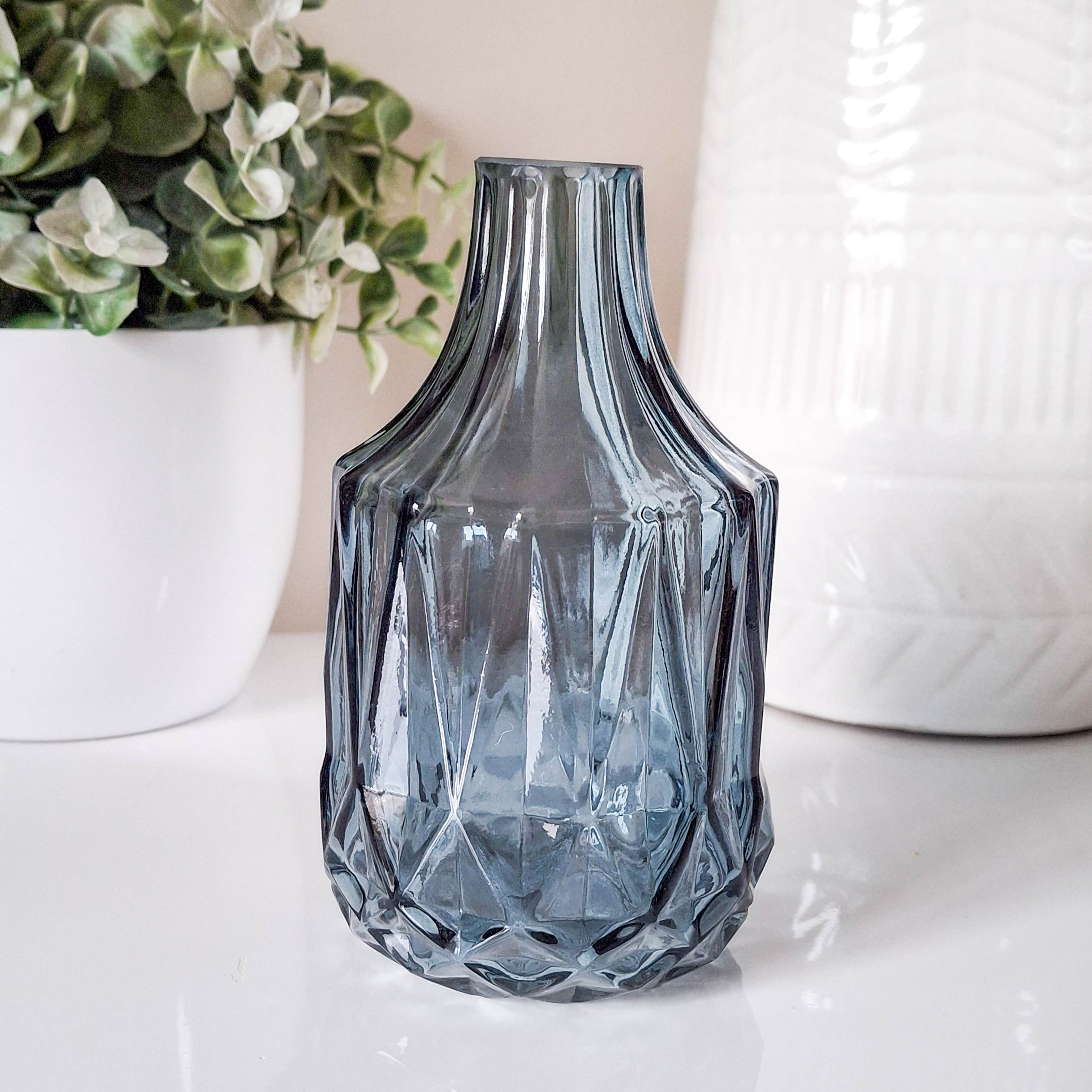 Vintage Blue Bottle Vase