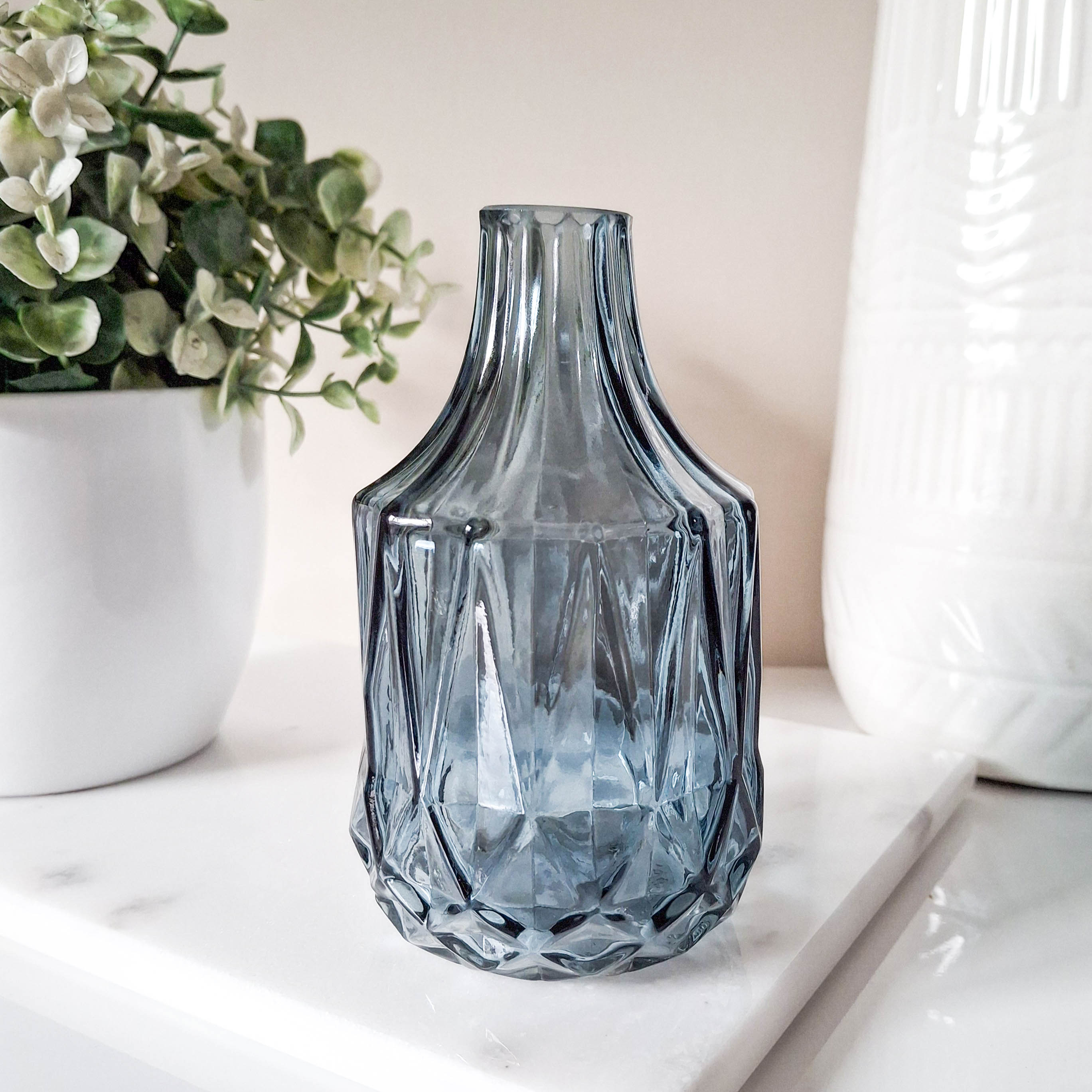Vintage Blue Bottle Vase