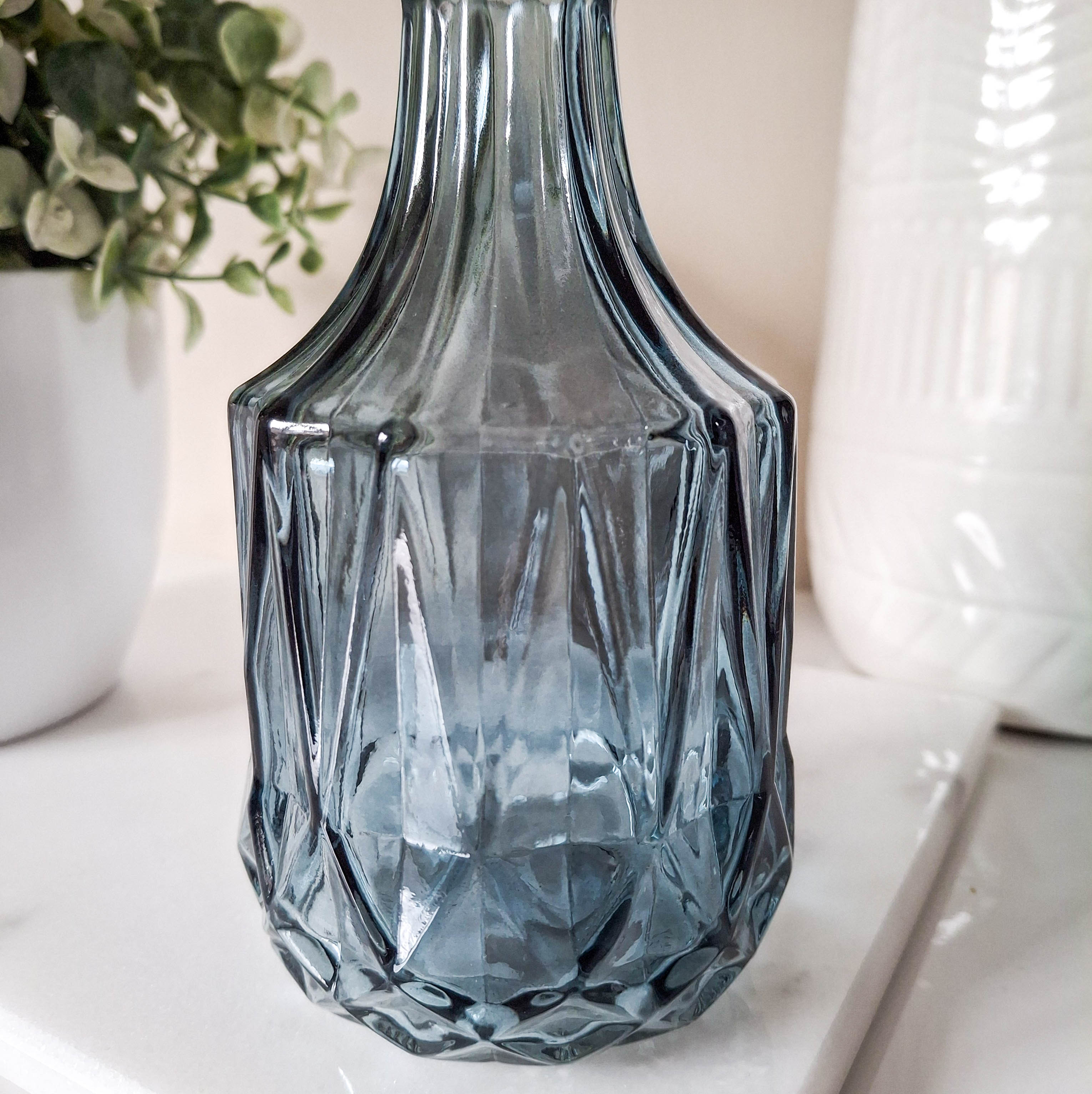 Vintage Blue Bottle Vase