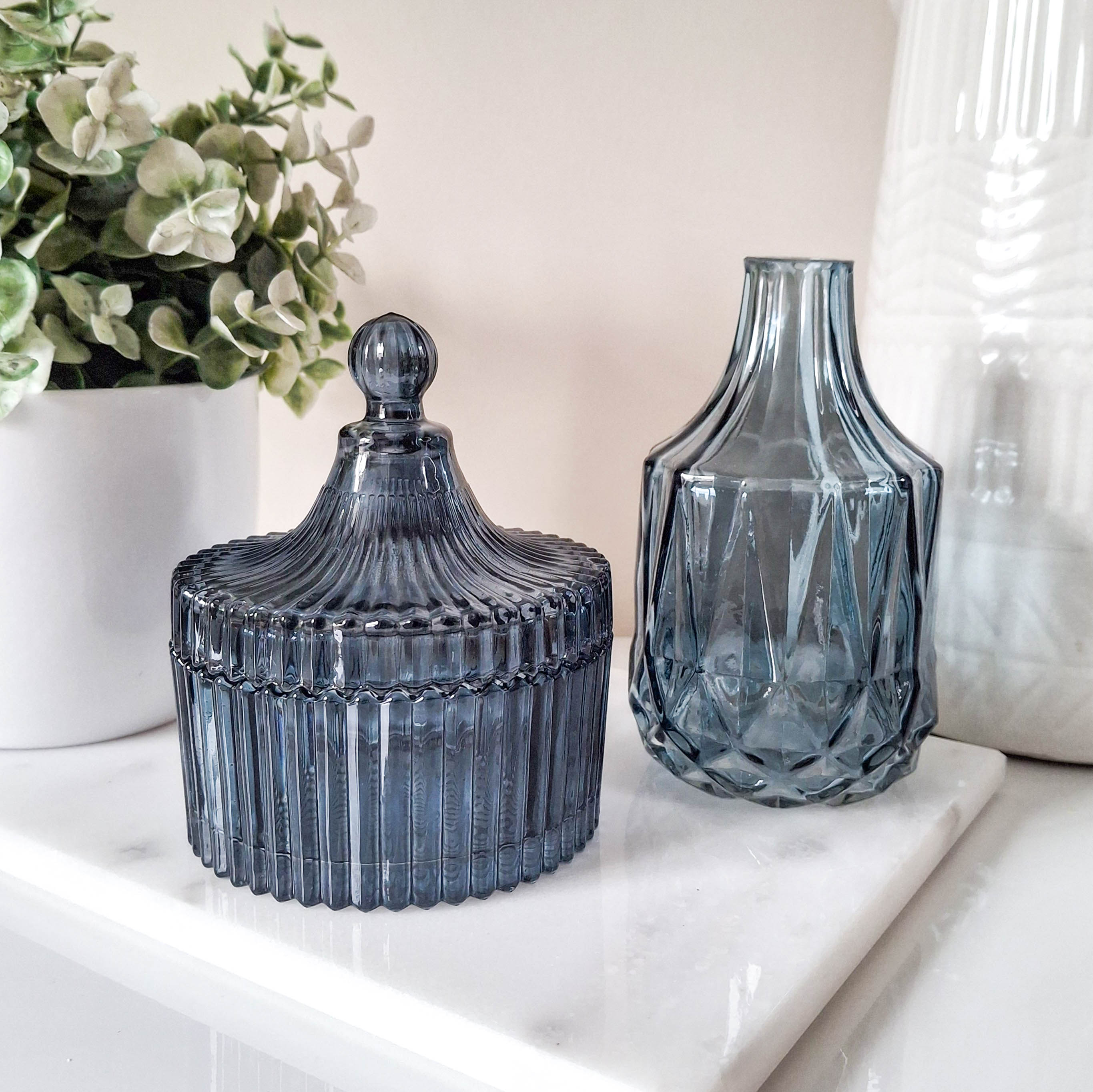 Vintage Blue Bottle Vase
