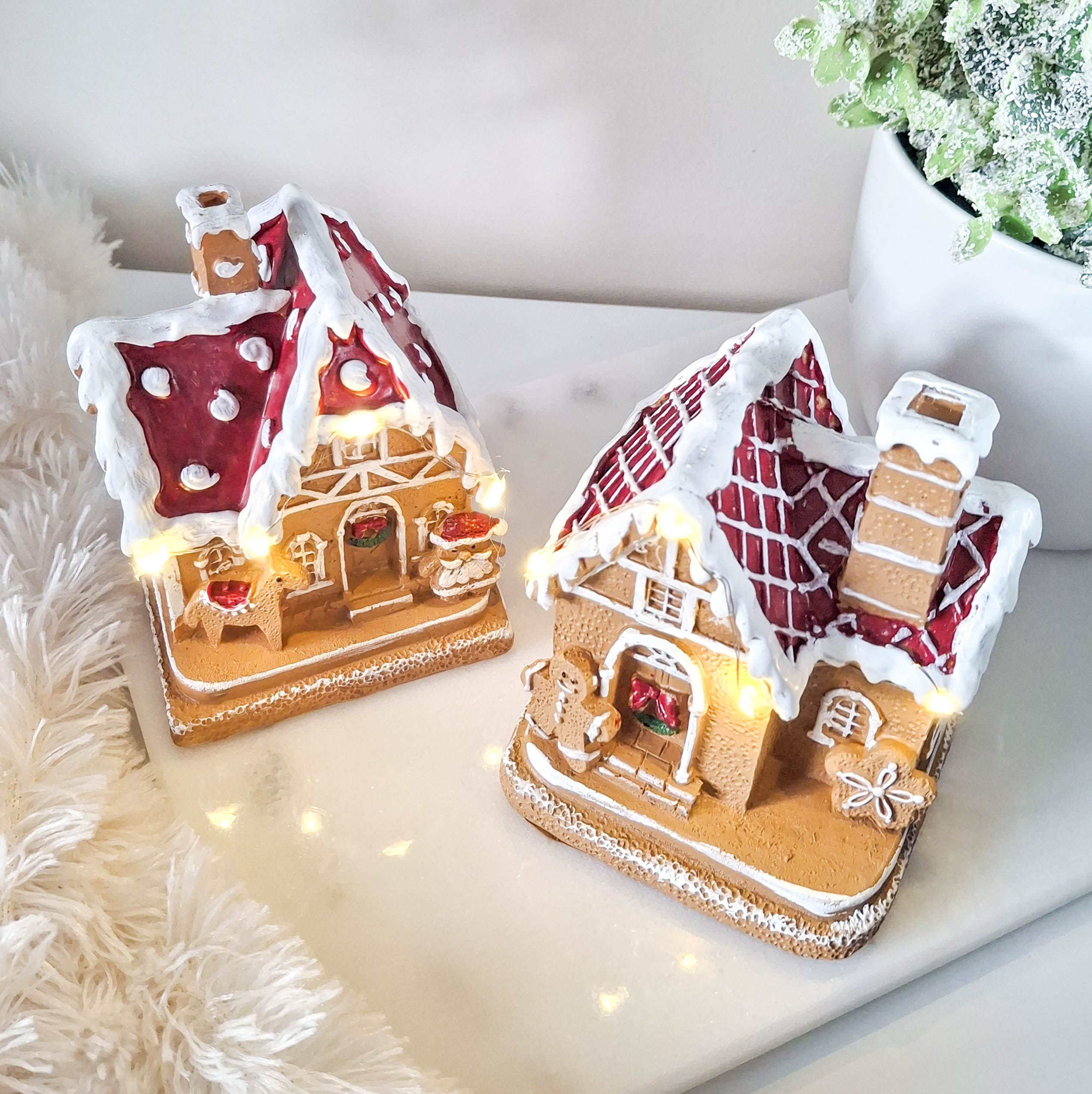 BACK OCT Christmas LED Gingerbread House