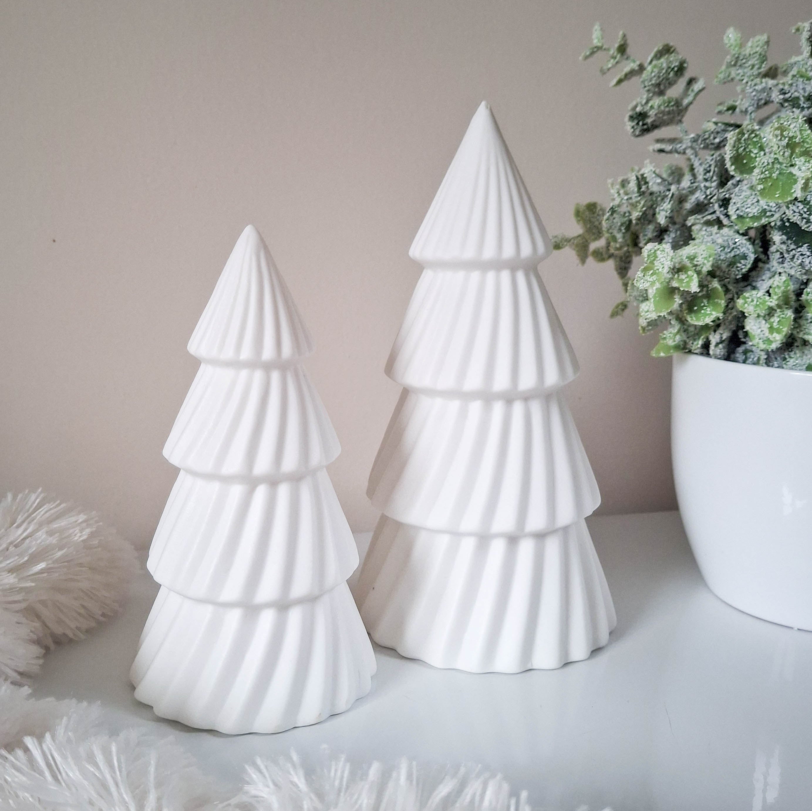 Matt White LED Christmas Tree