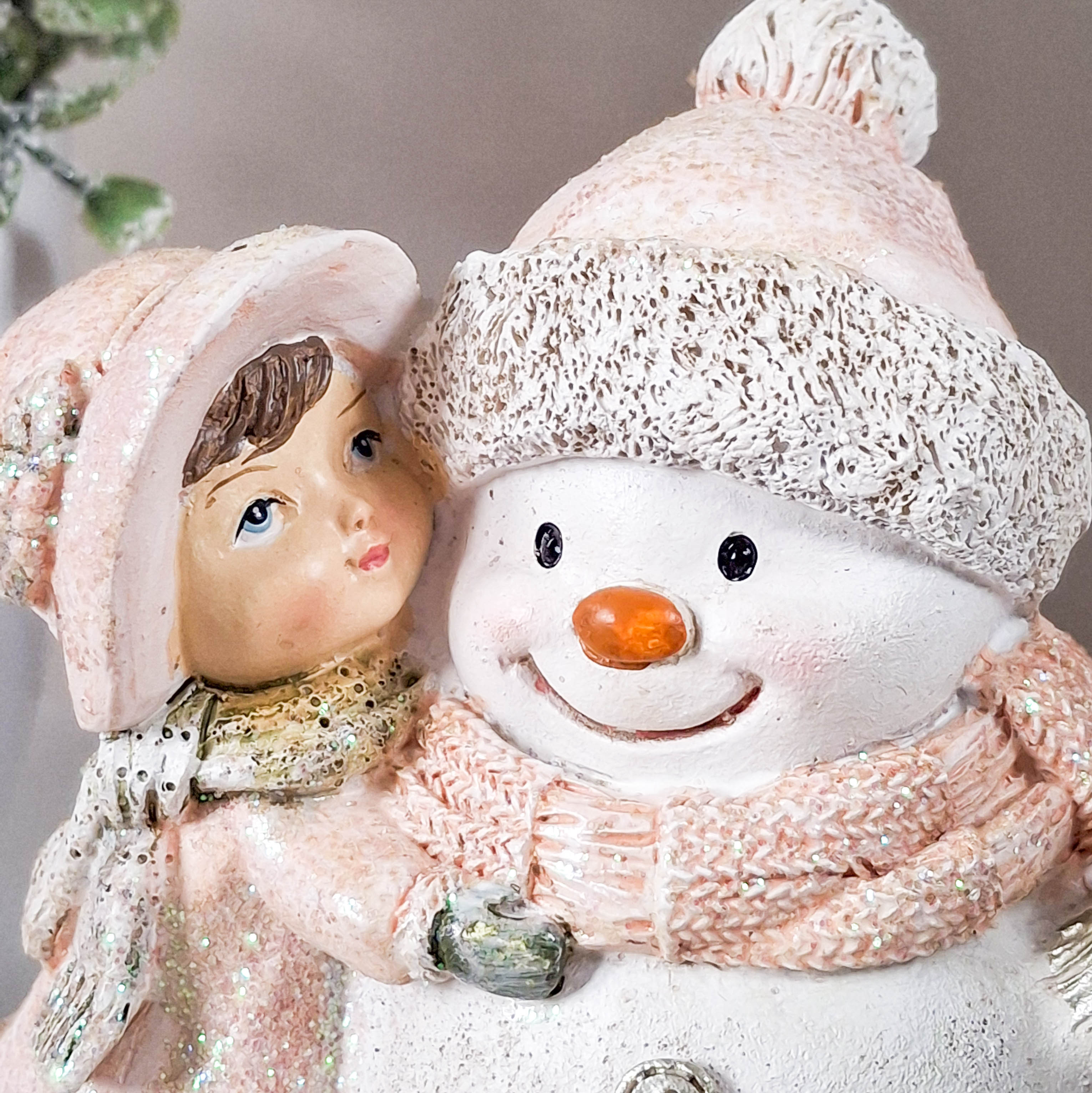 Snowman Scene Figurine