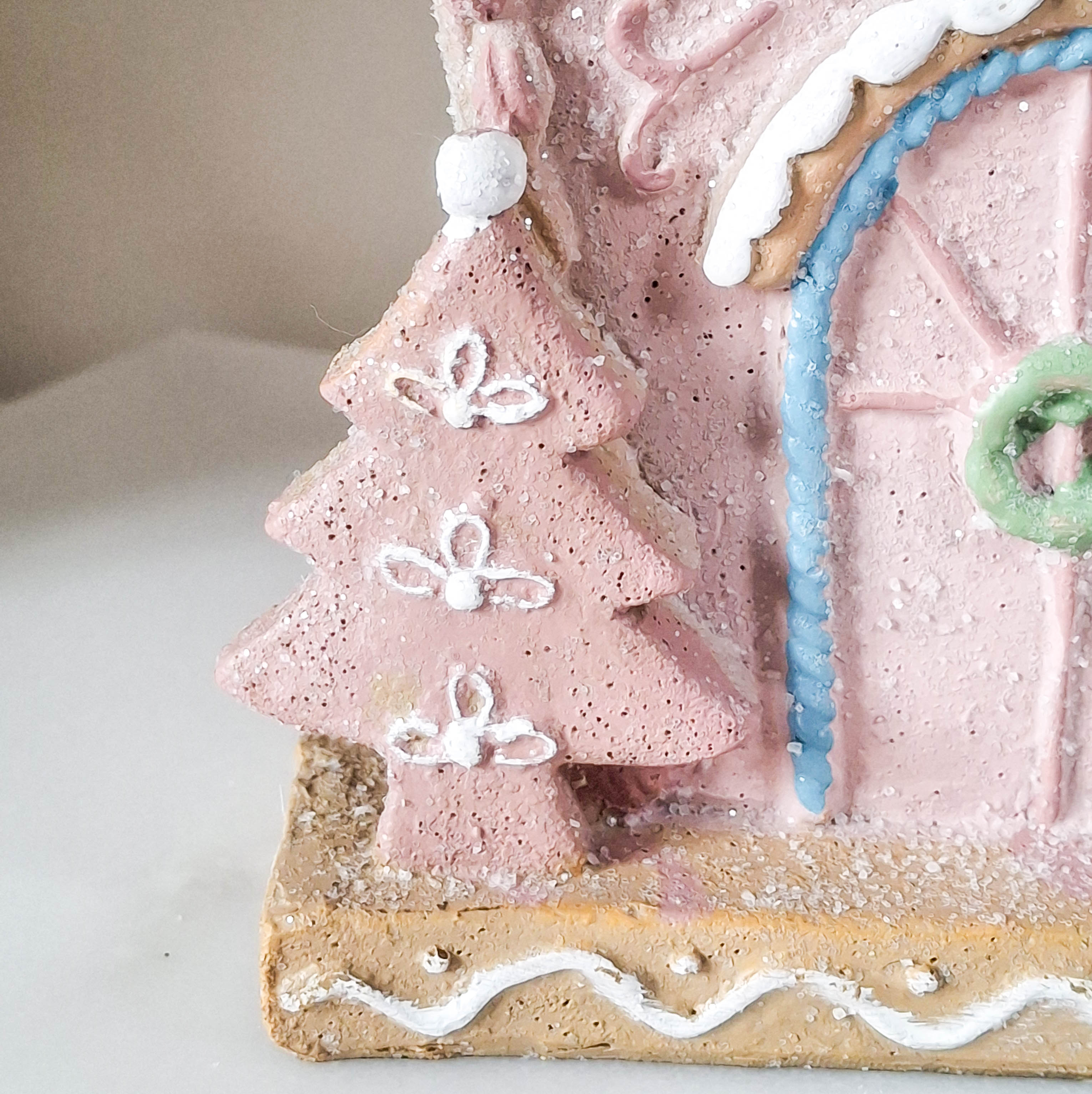 Pink Gingerbread LED House