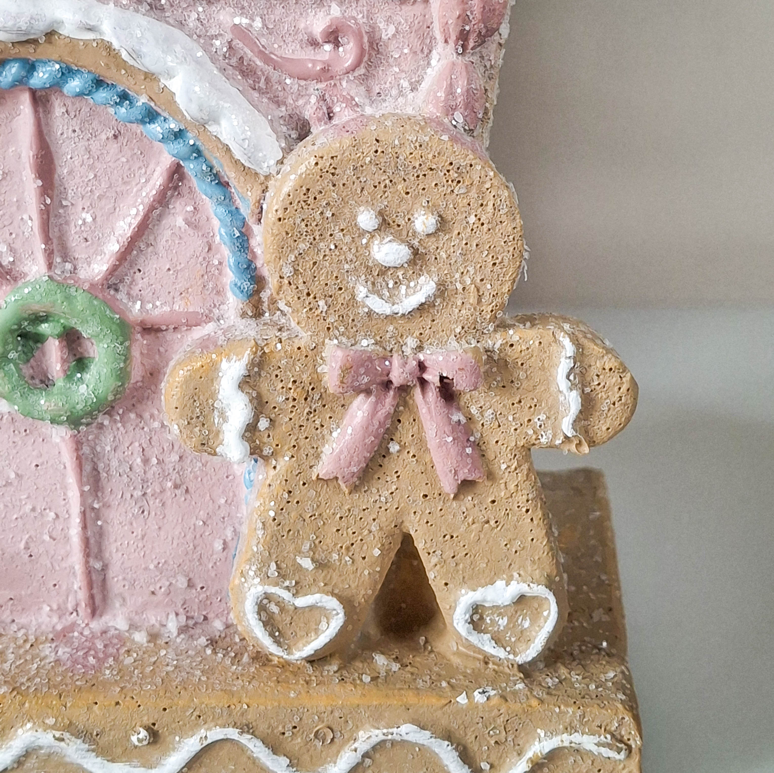 Pink Gingerbread LED House