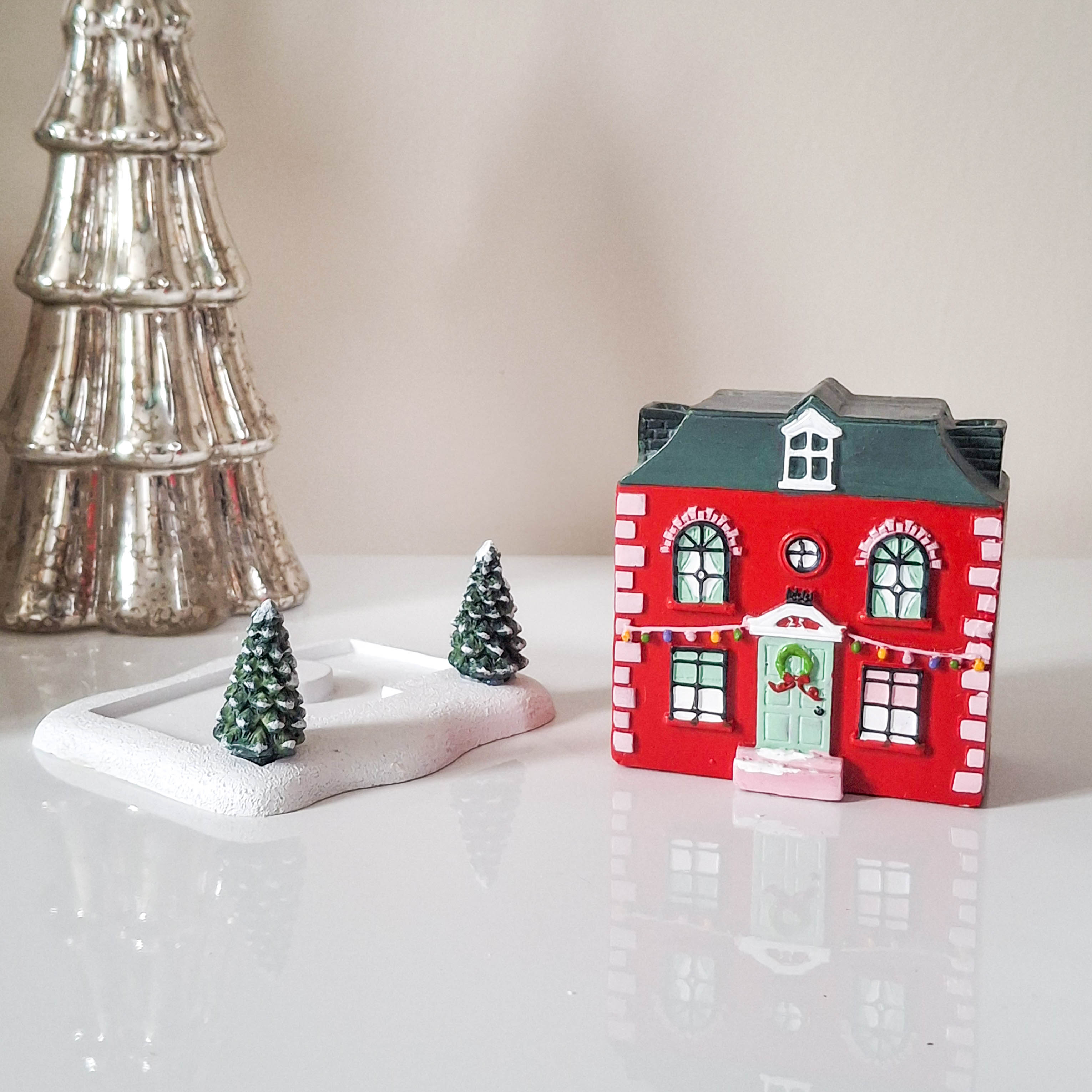 Christmas House Incense Cone Burner