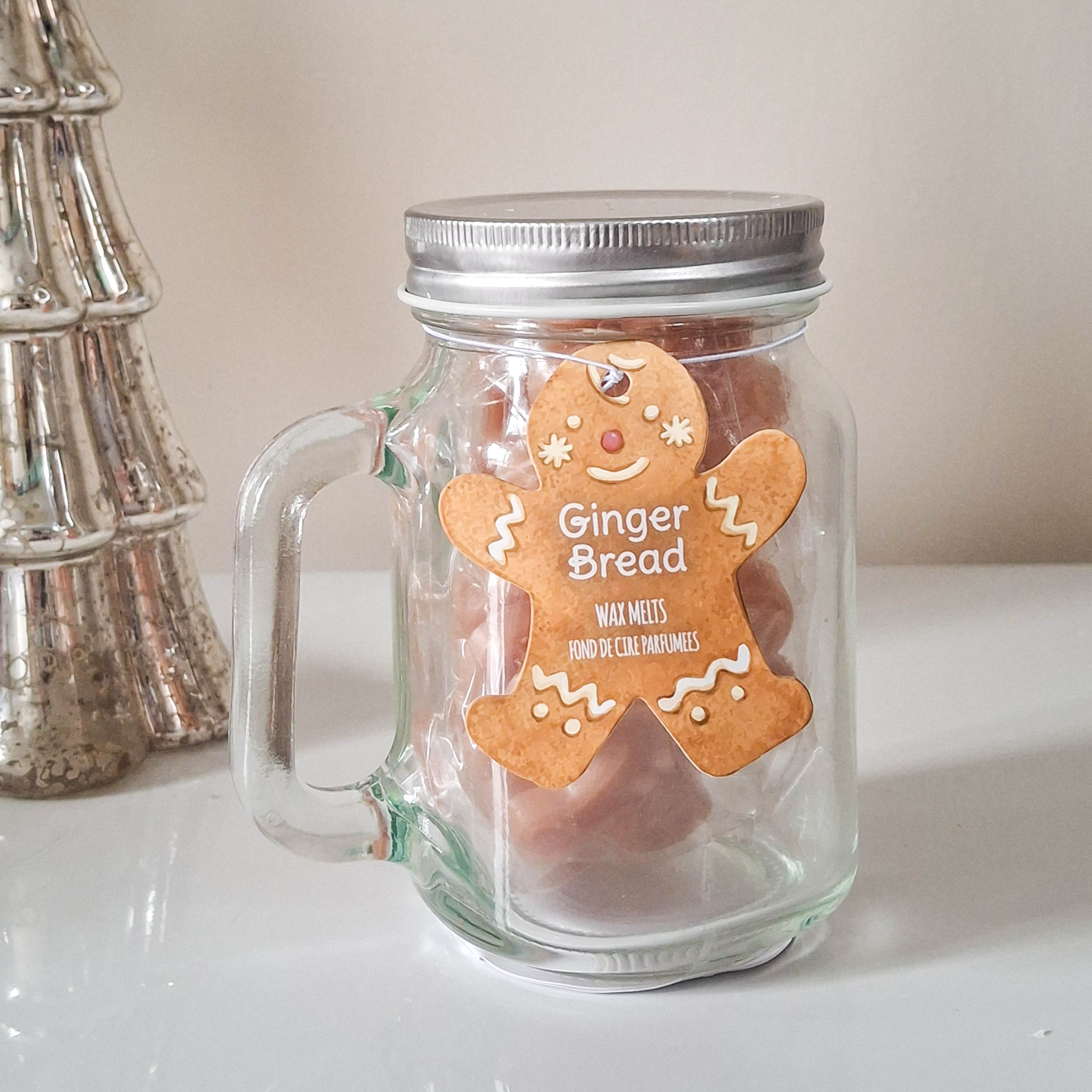 10 Gingerbread Wax Melts in Mason Jar