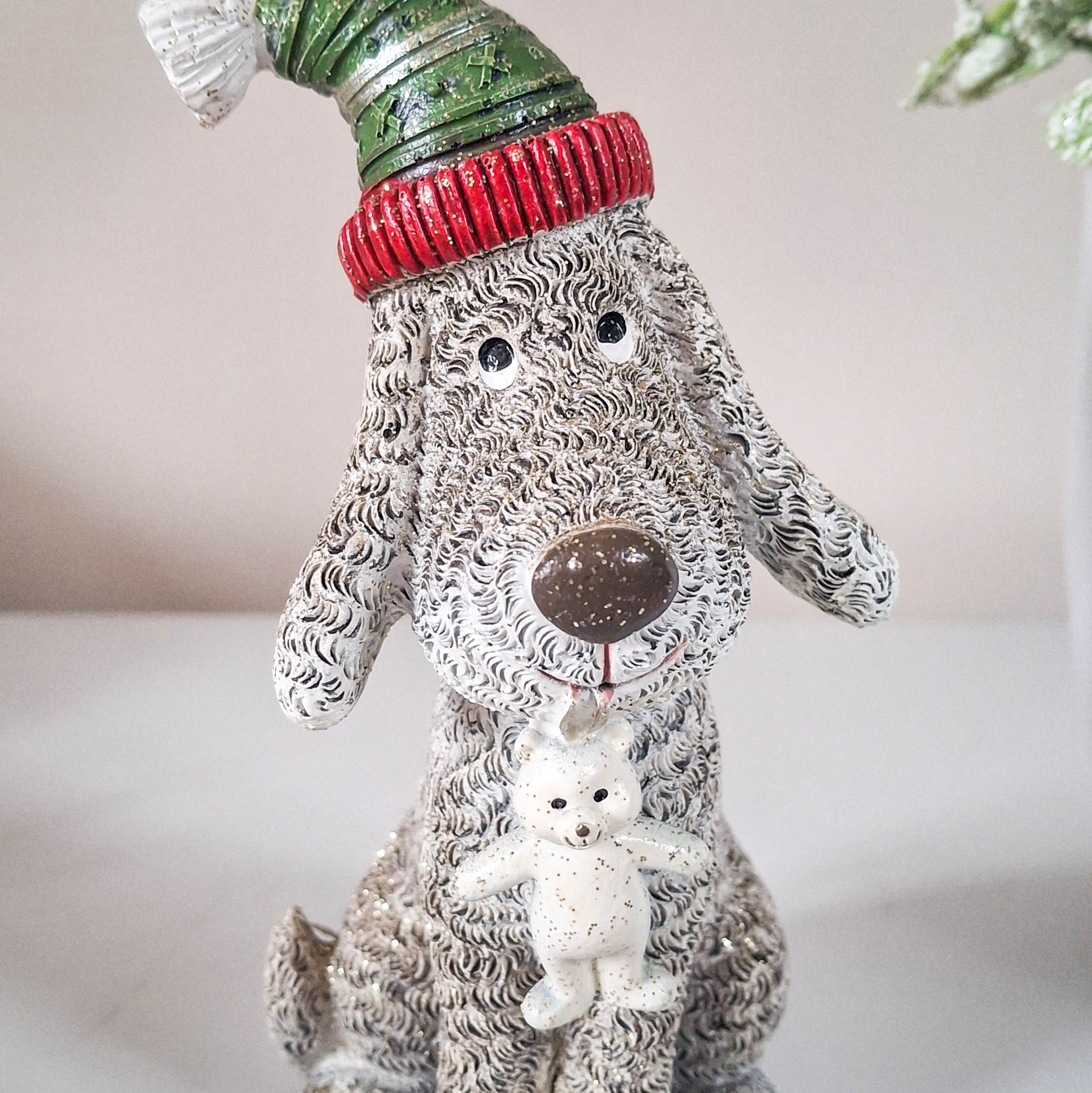 Sitting Christmas Dog
