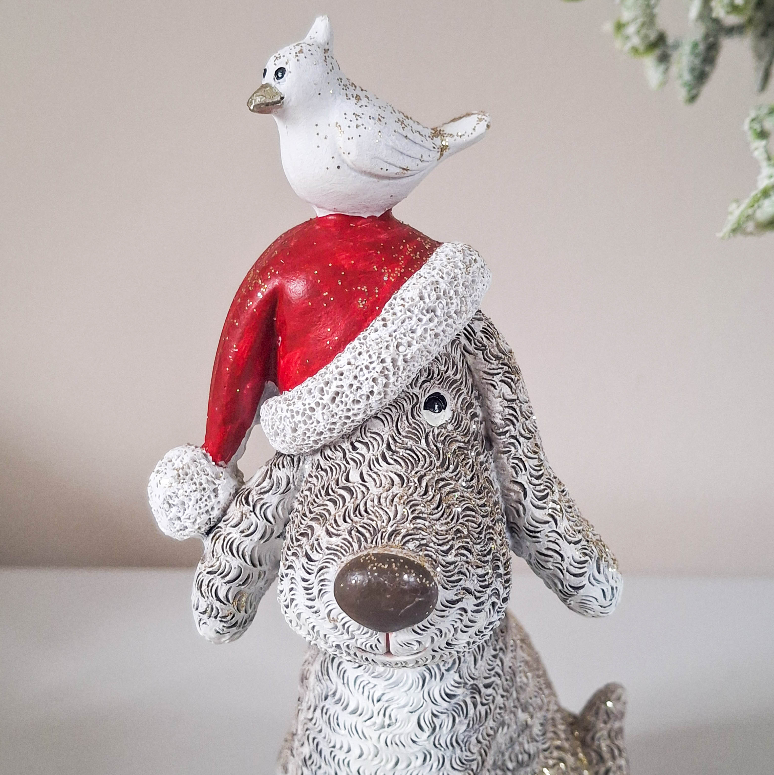 Sitting Christmas Dog