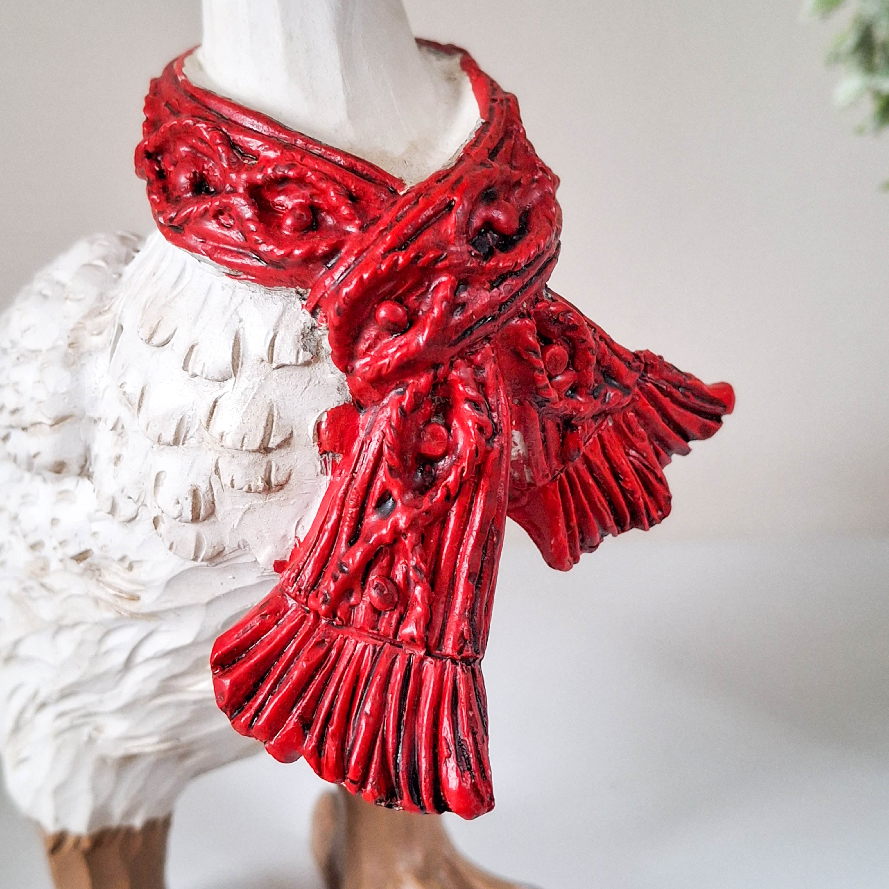 Christmas Duck with Red Scarf
