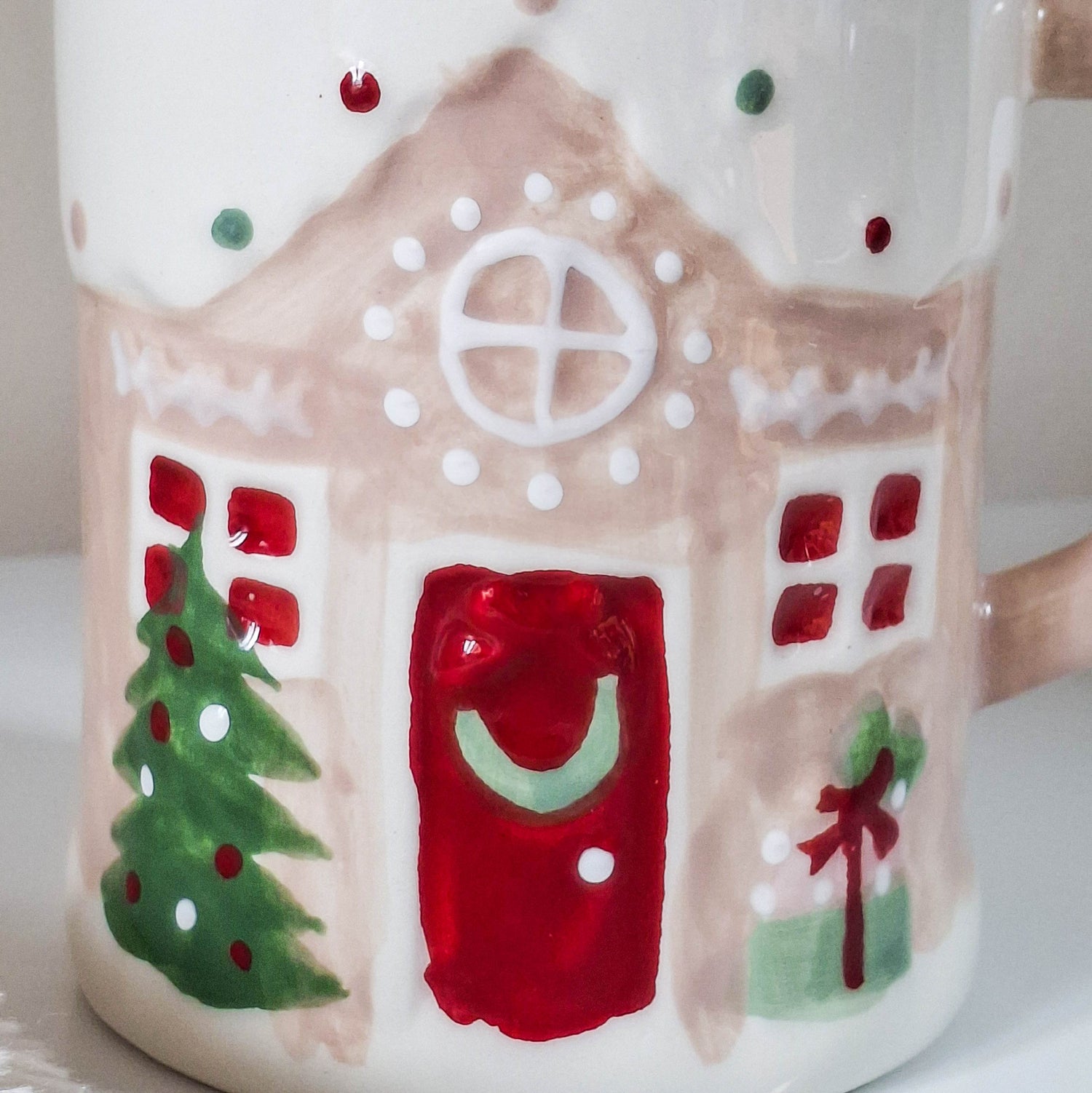 Festive Snowy House Mug