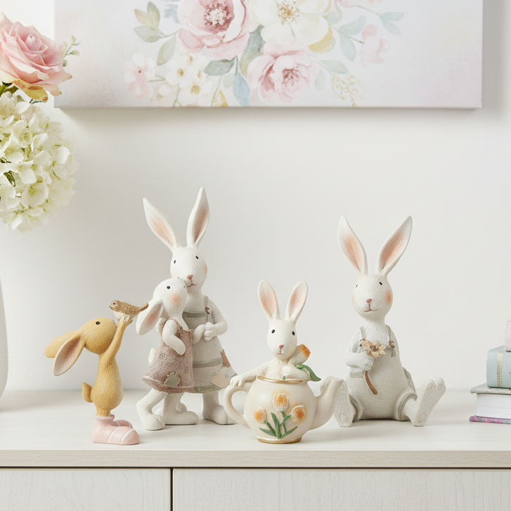 Mother & Daughter Rabbit Duo