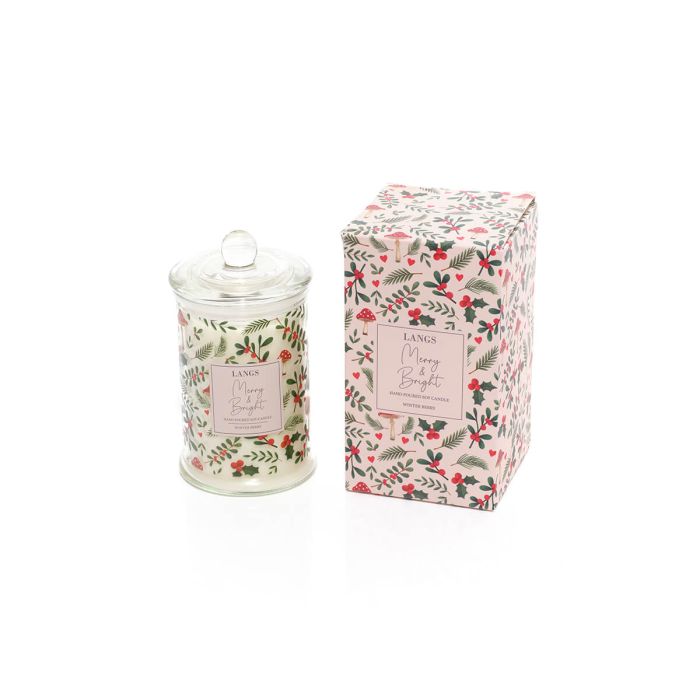 Merry & Bright Winter Berry Scented Jar Candle