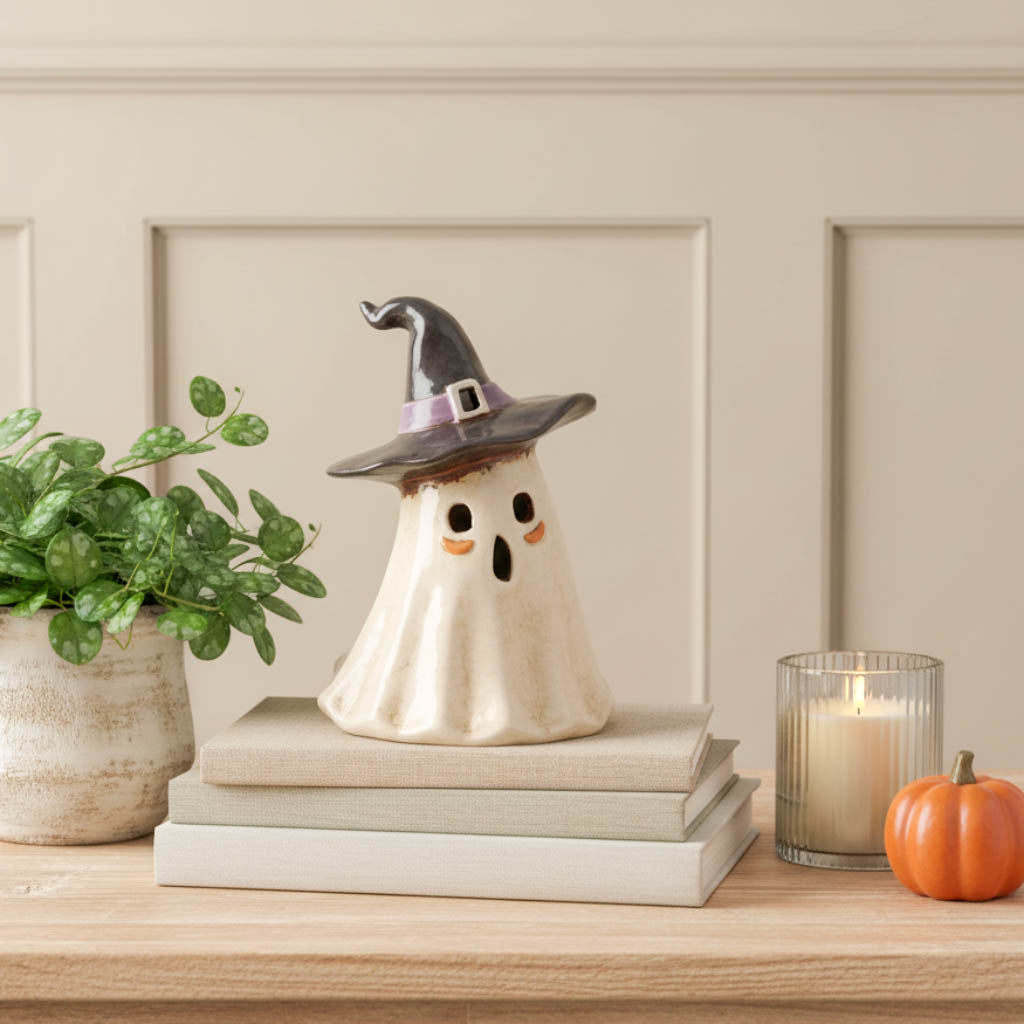 Village Pottery Ghost Tealight Holder