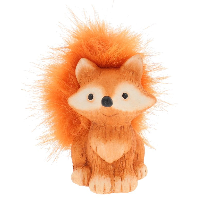 Fuzzy Fox Ornament 9cm