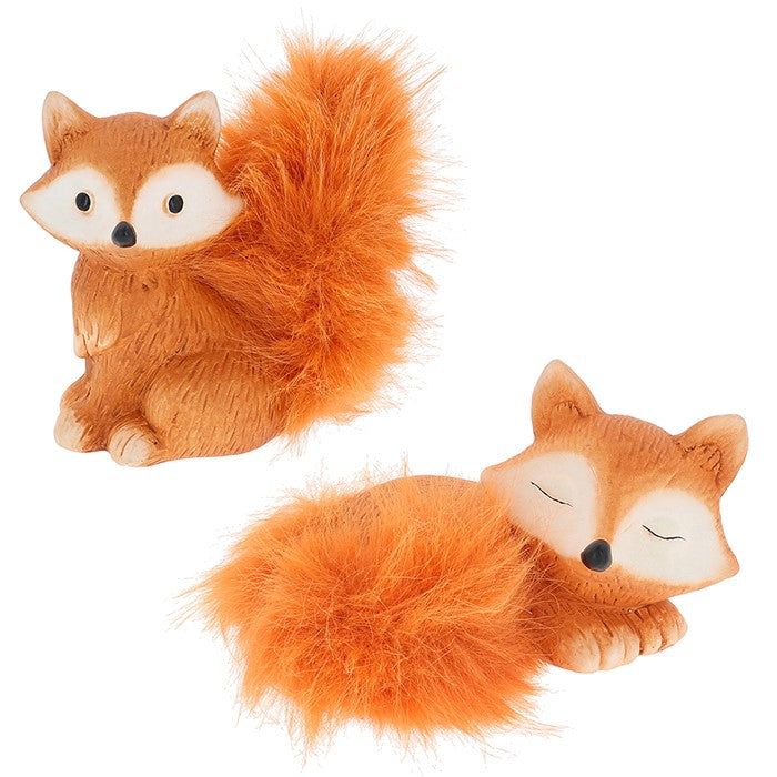 Fuzzy Fox Ornament 13cm