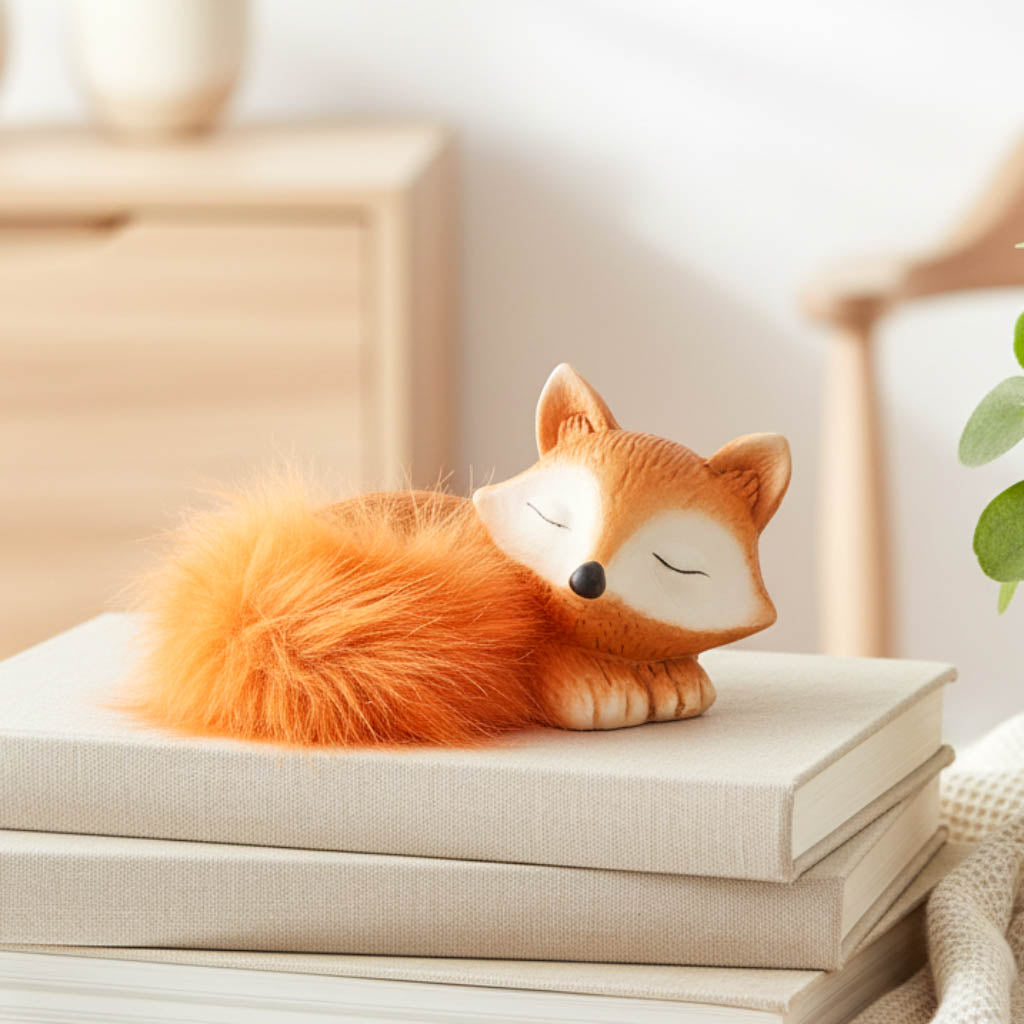 Fuzzy Fox Ornament 13cm