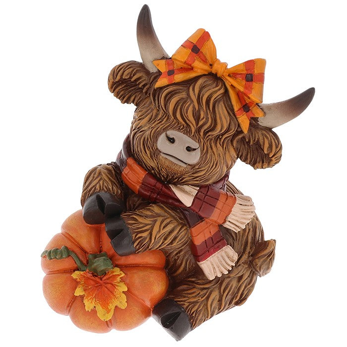 Small Autumn Highland Cow