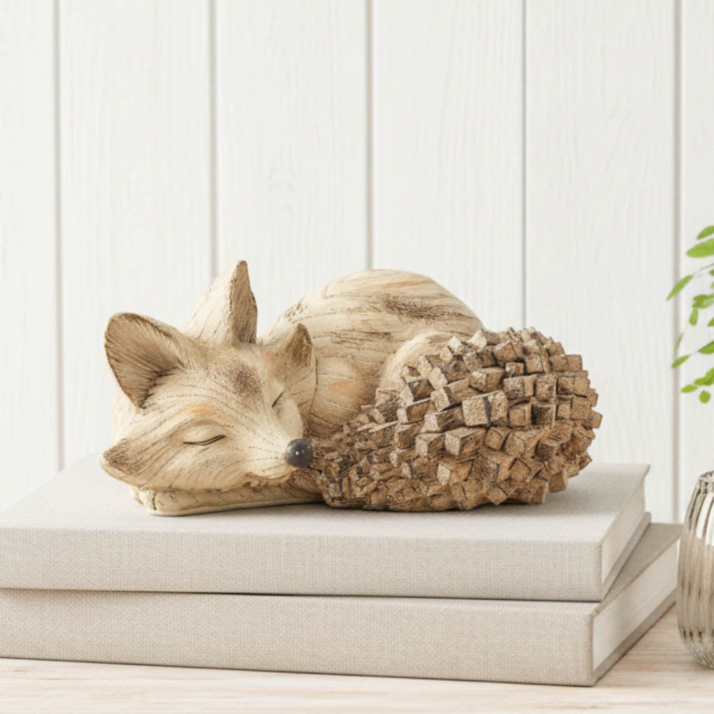 Woodgrain Pals Sleeping Fox Ornament