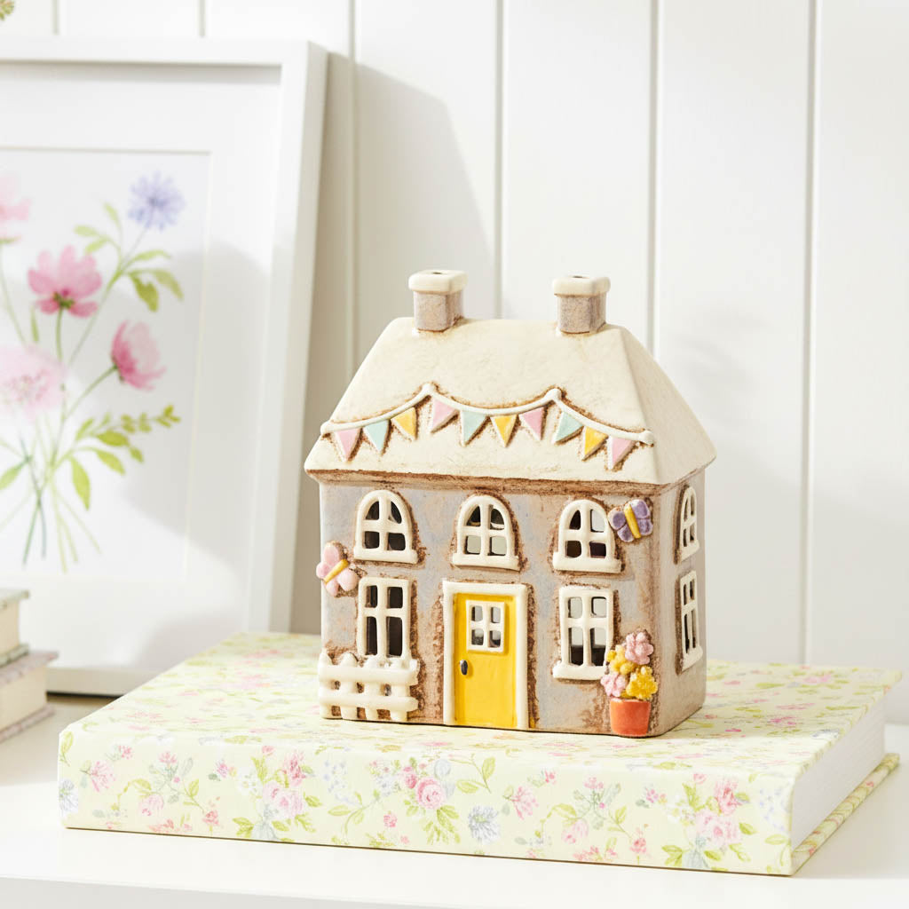 Village Pottery Garden Butterfly Tealight Cottage