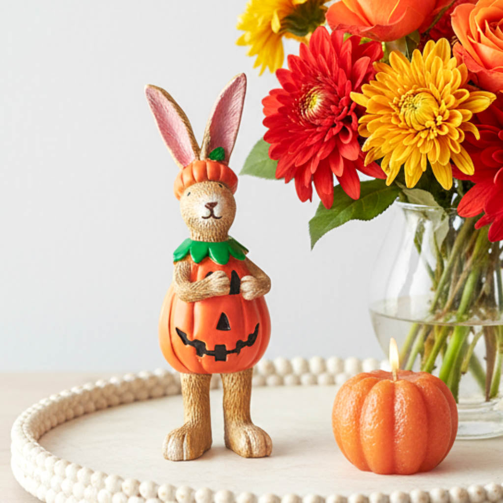 Pumpkin Jasper Rabbit Ornament