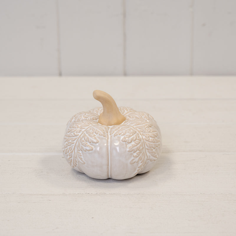 Natural Leaf Embossed Pumpkin