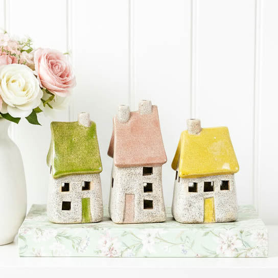 Mini Rustic Stoneware House Set of 3