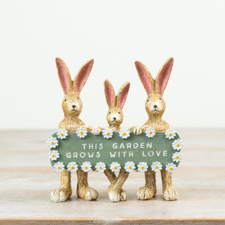 This Garden Grows With Love Jasper Rabbit Family