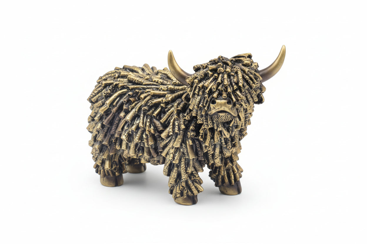 Rugged Gold Highland Cow