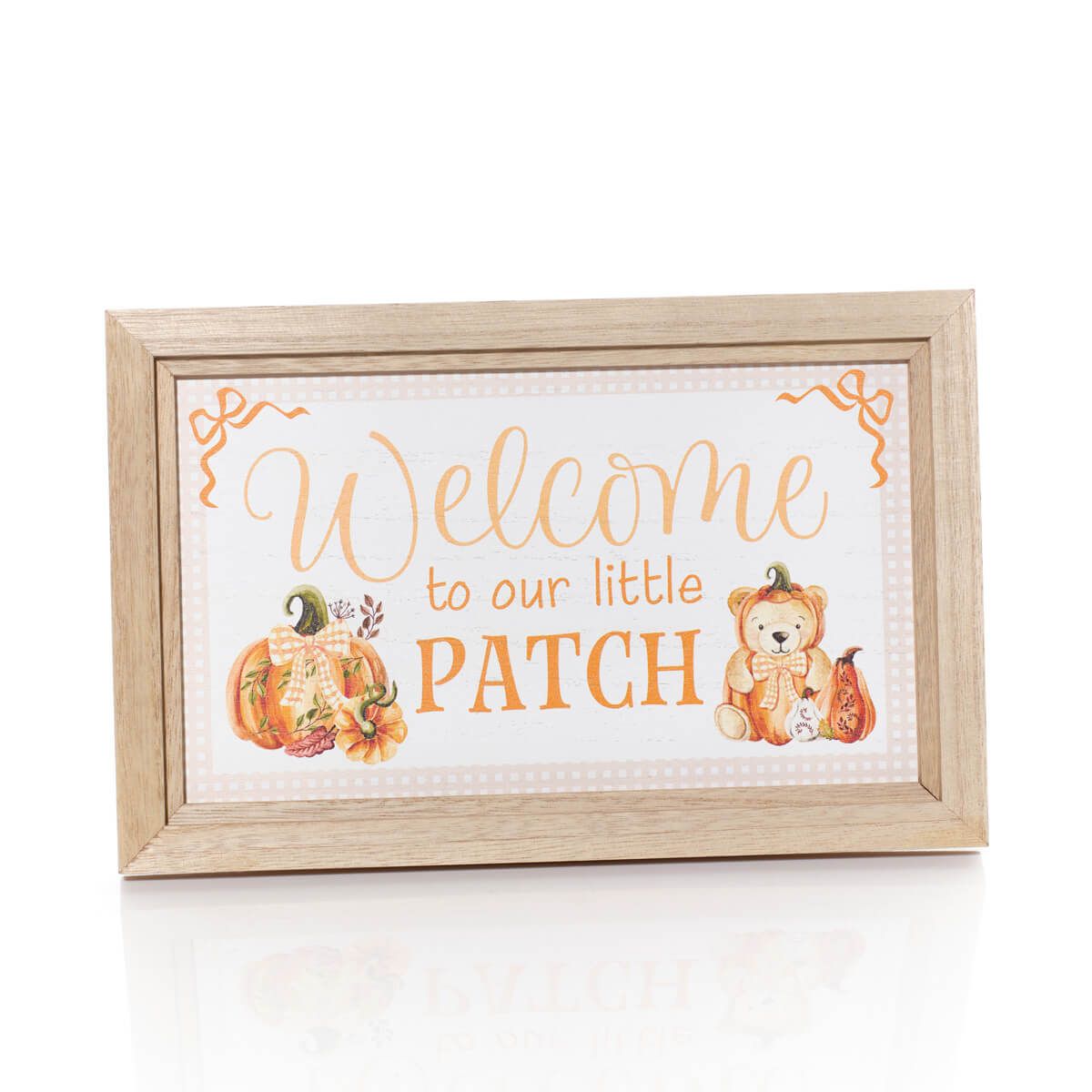 Welcome To Our Little Patch Easel Plaque