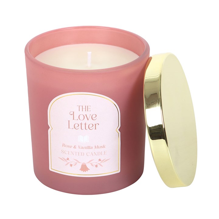 The Love Letter Rose & Vanilla Scented Candle
